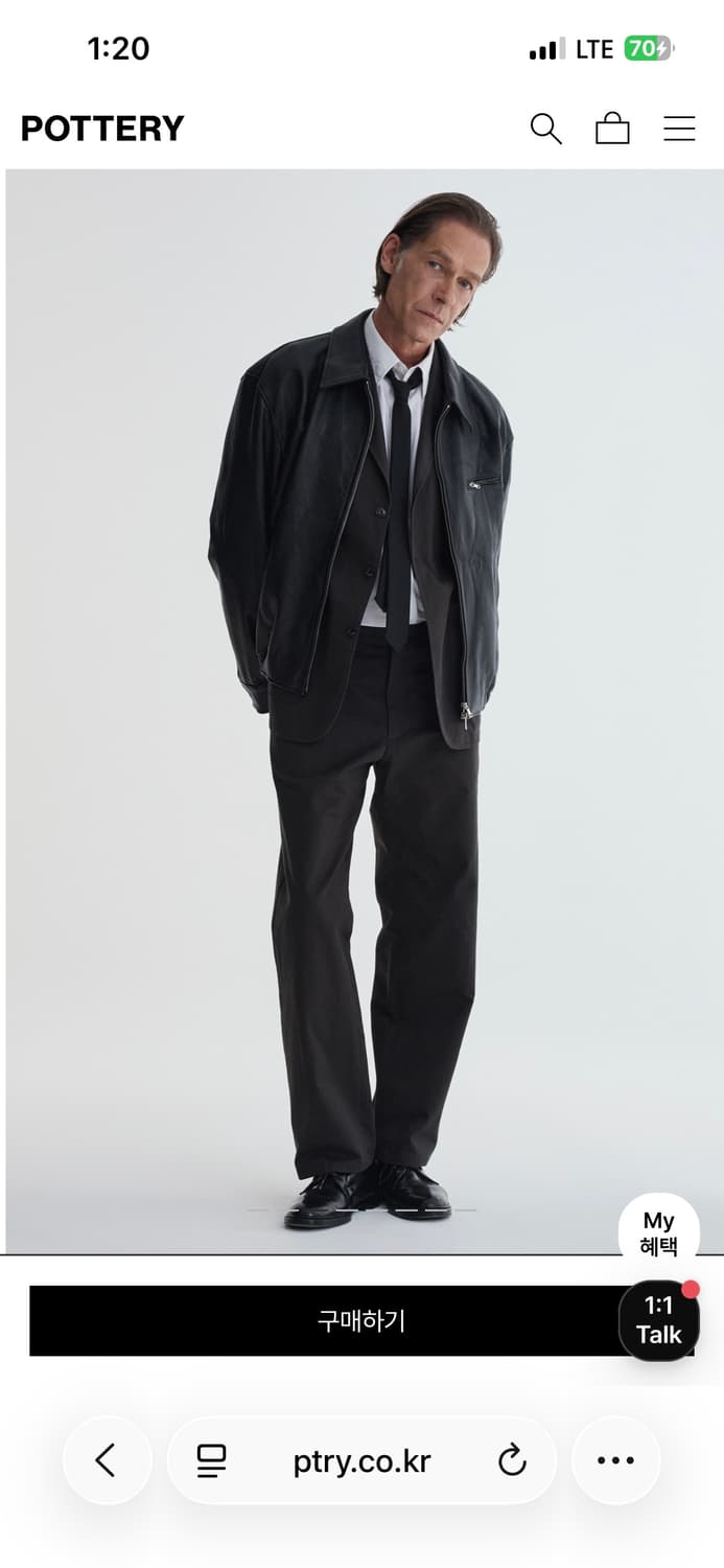 포터리 고트 레더자켓 (블랙) 상품이미지3