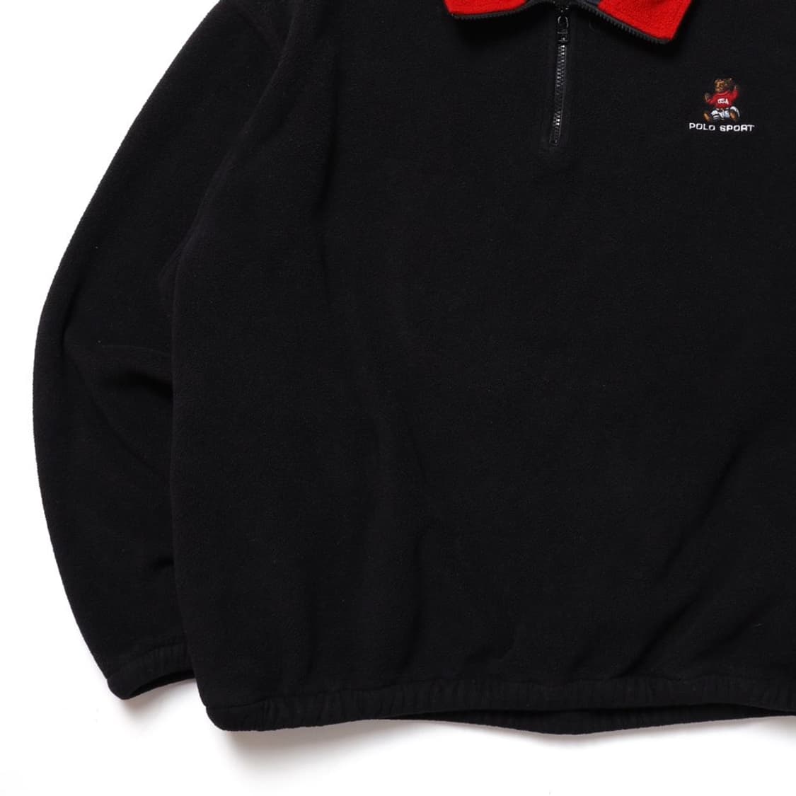 90's USA POLO SPORT Bear Fleece Zip Pull 상품이미지3