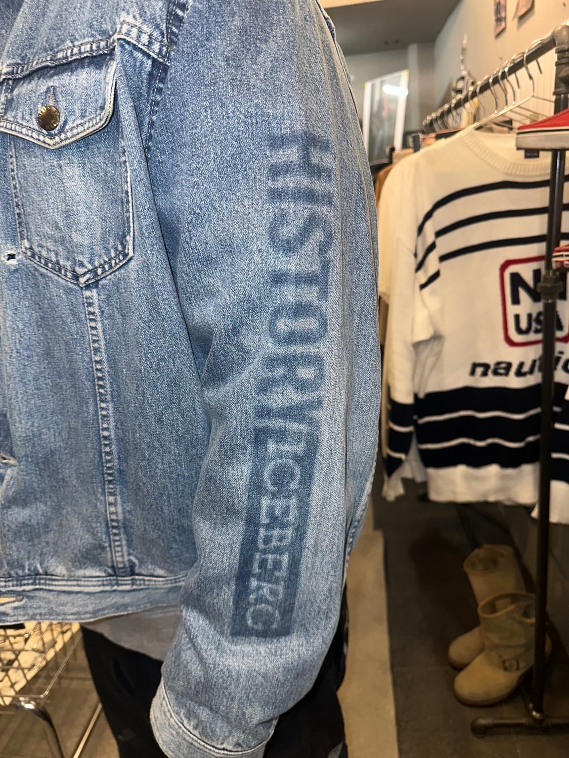 90‘s Iceberg disney American flags denim 상품이미지8