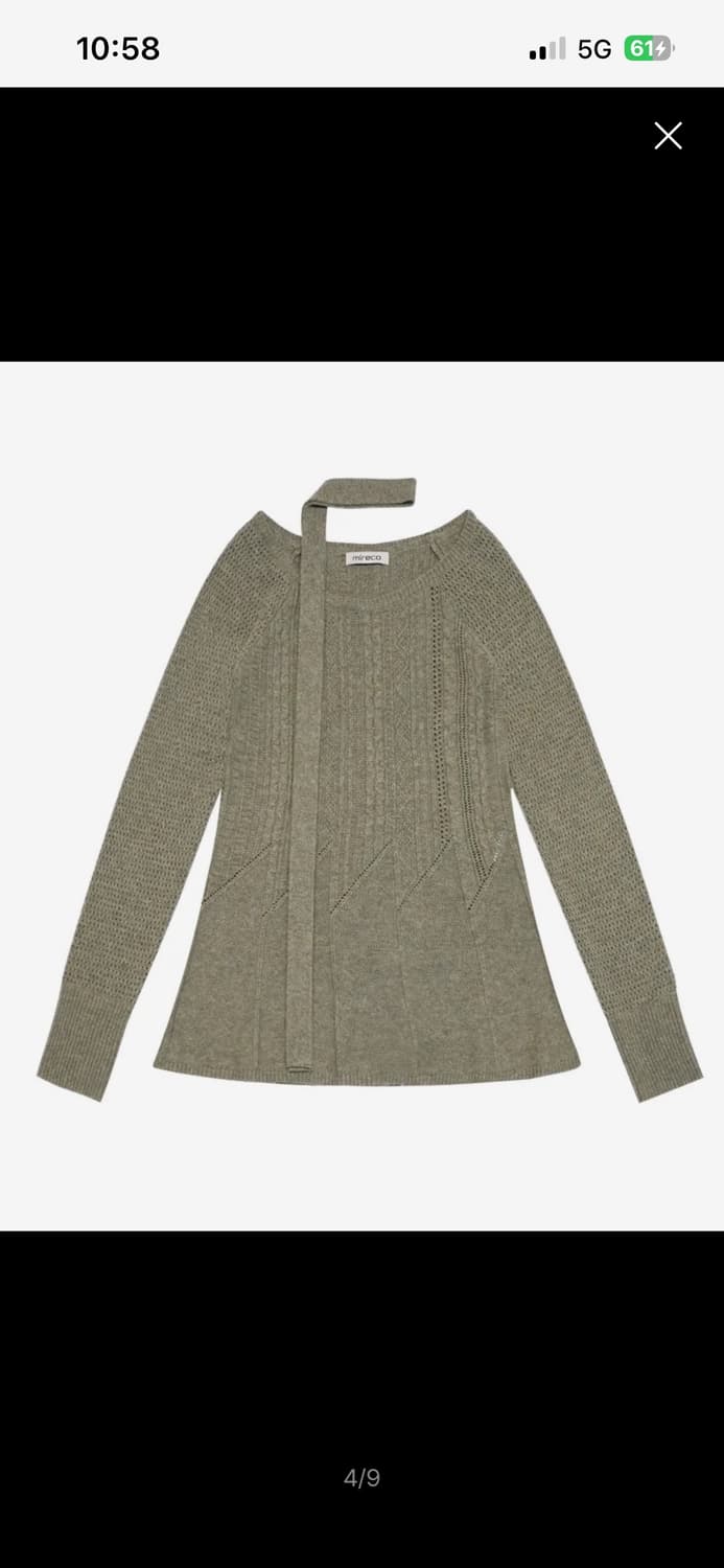 미레코 케이블 니트 상품이미지2