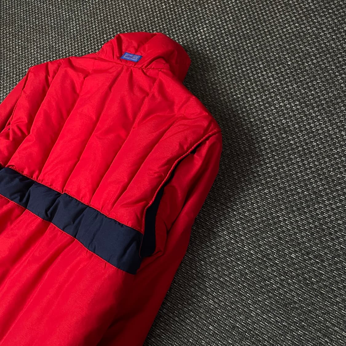 CB 스포츠 레드 나일론 폴리 패딩 점퍼 자켓 S 상품이미지5