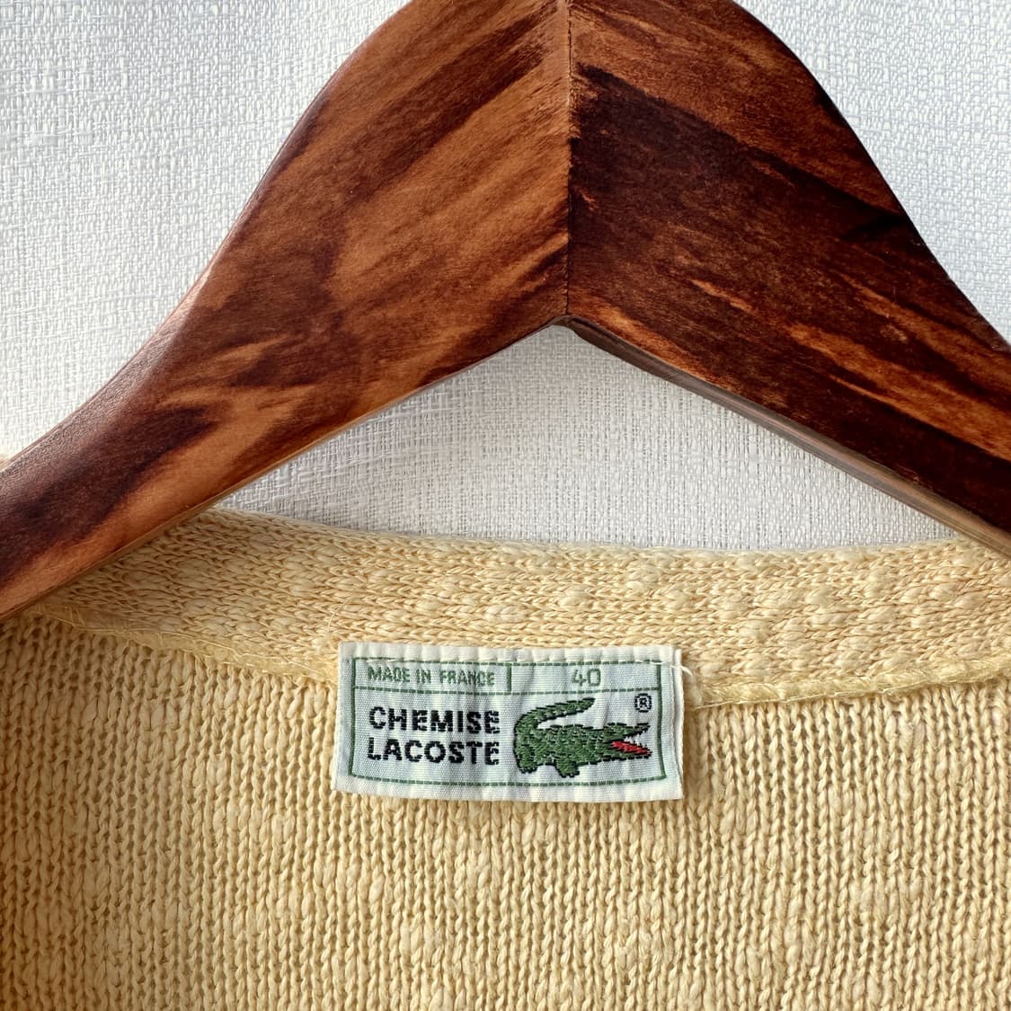 Chemise 라코스테 니트 가디건 옐로우 40 상품이미지10