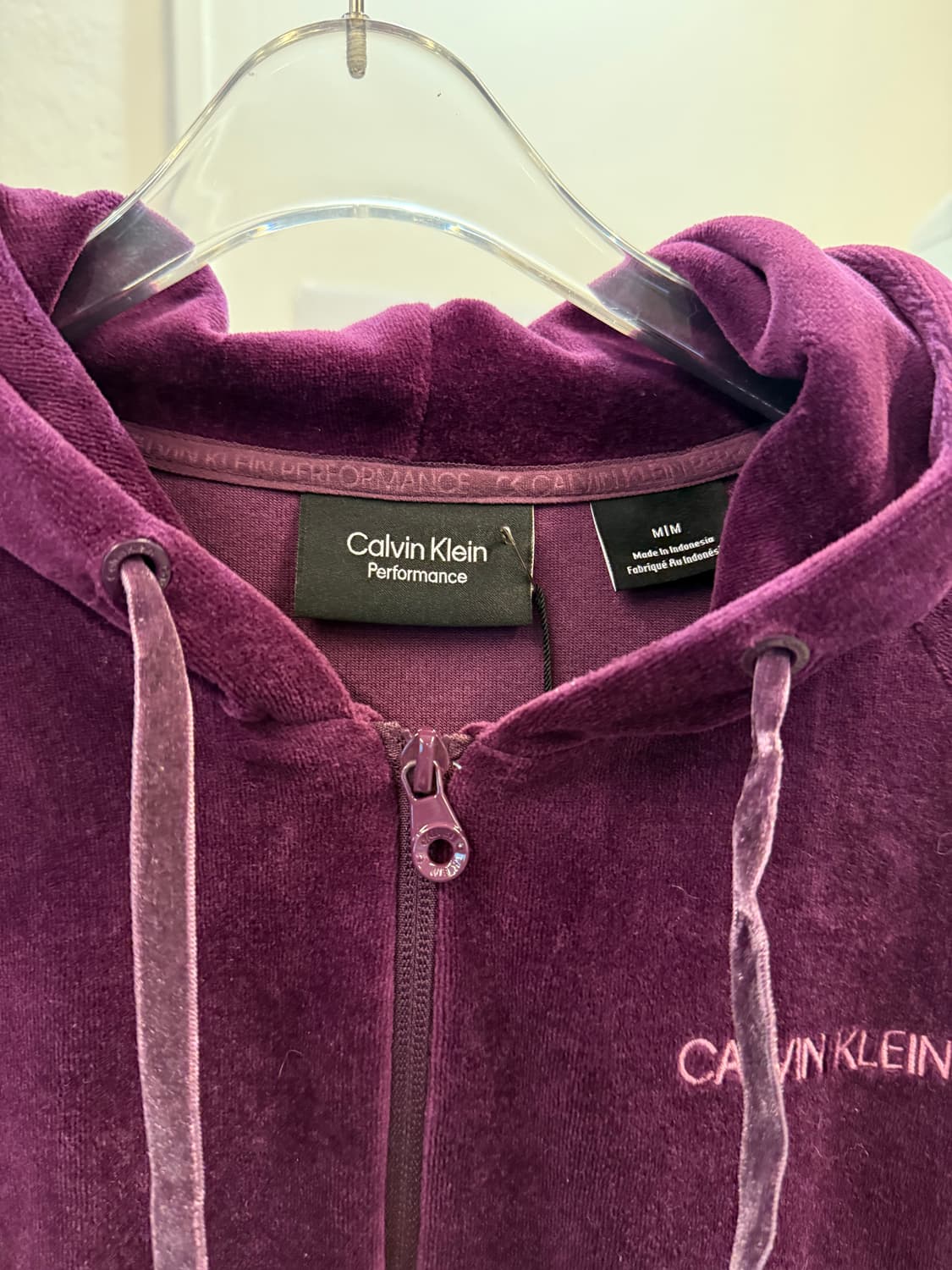 Calvin Klein Vintage Velvet Hooded ZipUp 상품이미지5