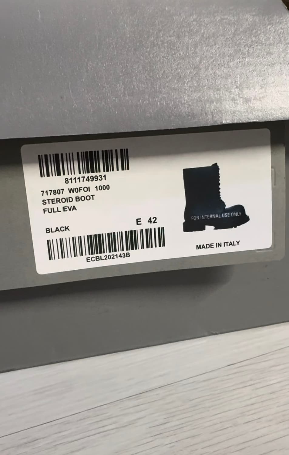 Balenciaga XL Army Boots Full EVA Black 상품이미지4