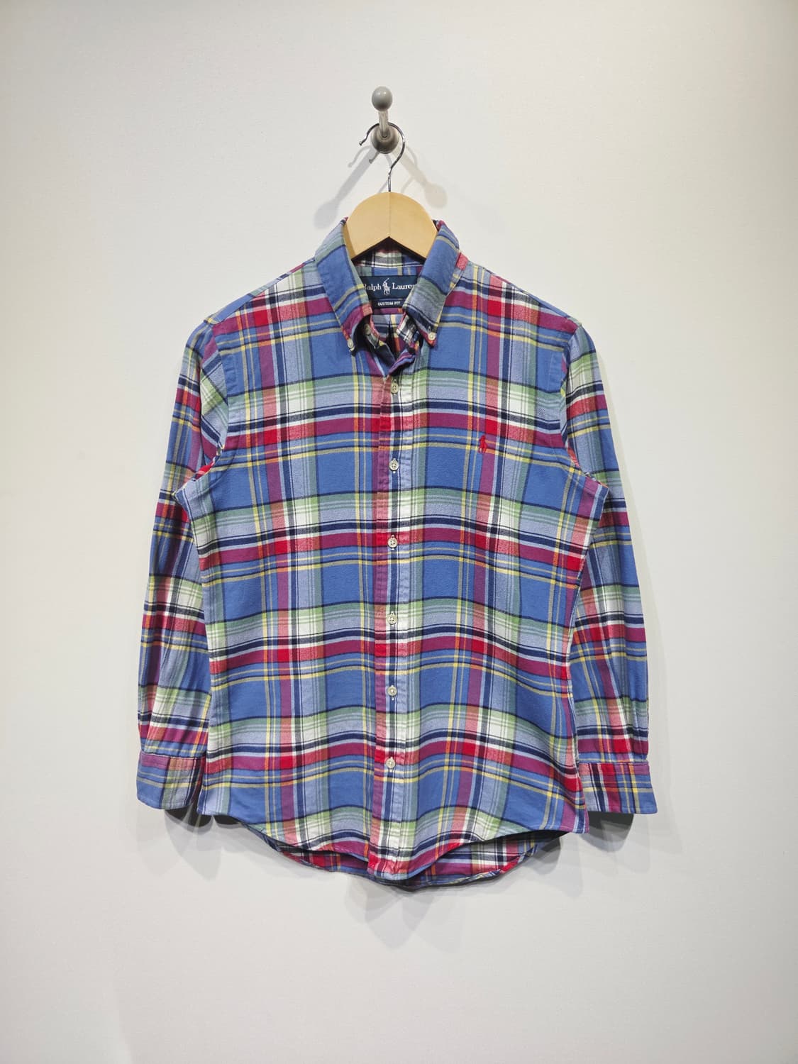 폴로 랄프로렌 커스텀핏 멀티 체크 셔츠 블루 상품이미지2