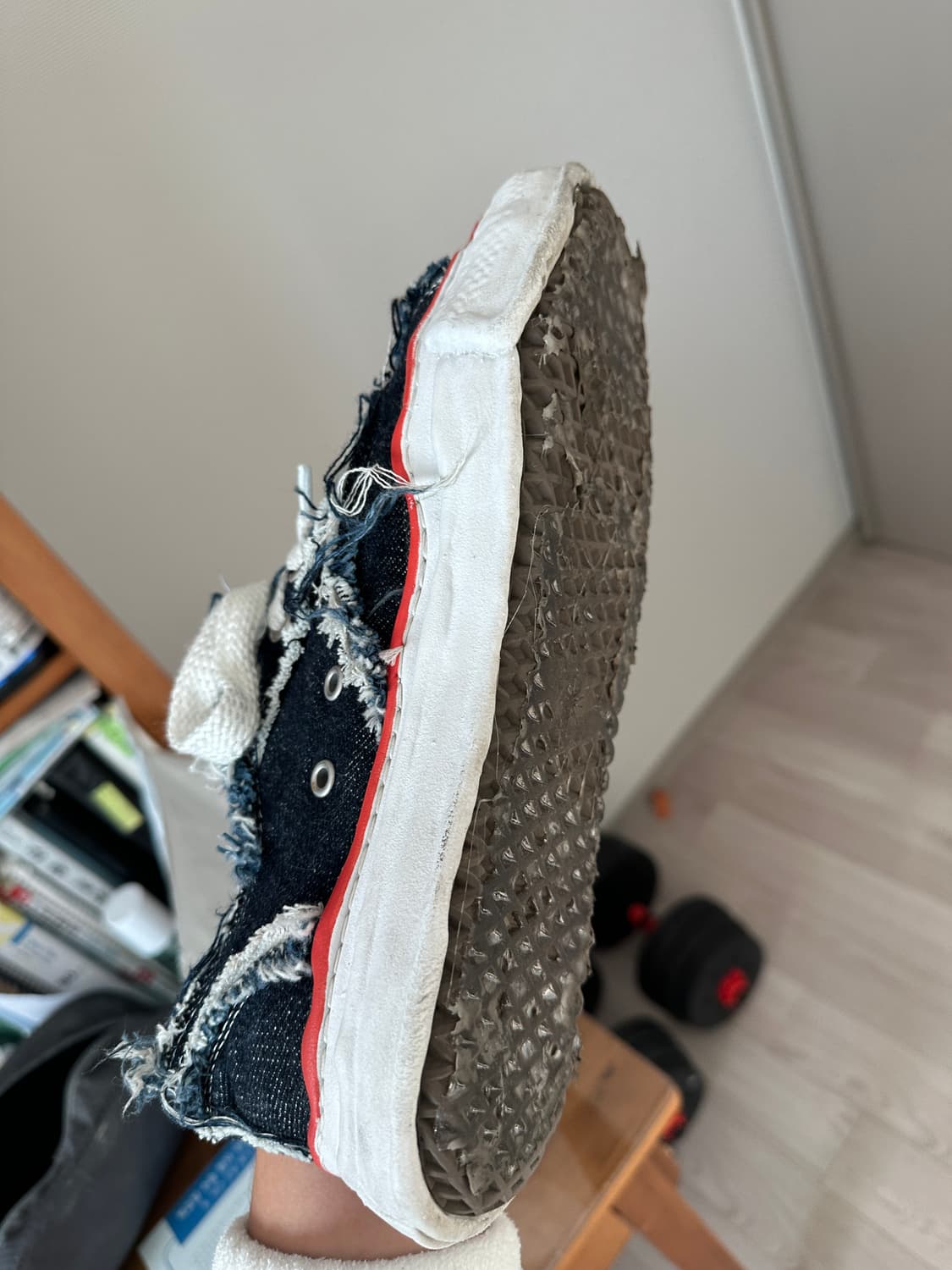 미하라 야스히로 x 나이젤 카본 로우 컷 스니커즈 원 워시 42/새상품  상품이미지5