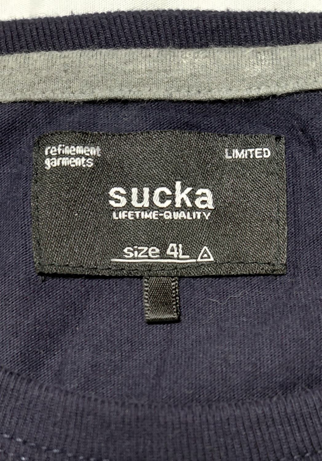 [XL] Sucka 타이다이 배색 유니크 빅사이즈 반팔 티셔츠 상품이미지6