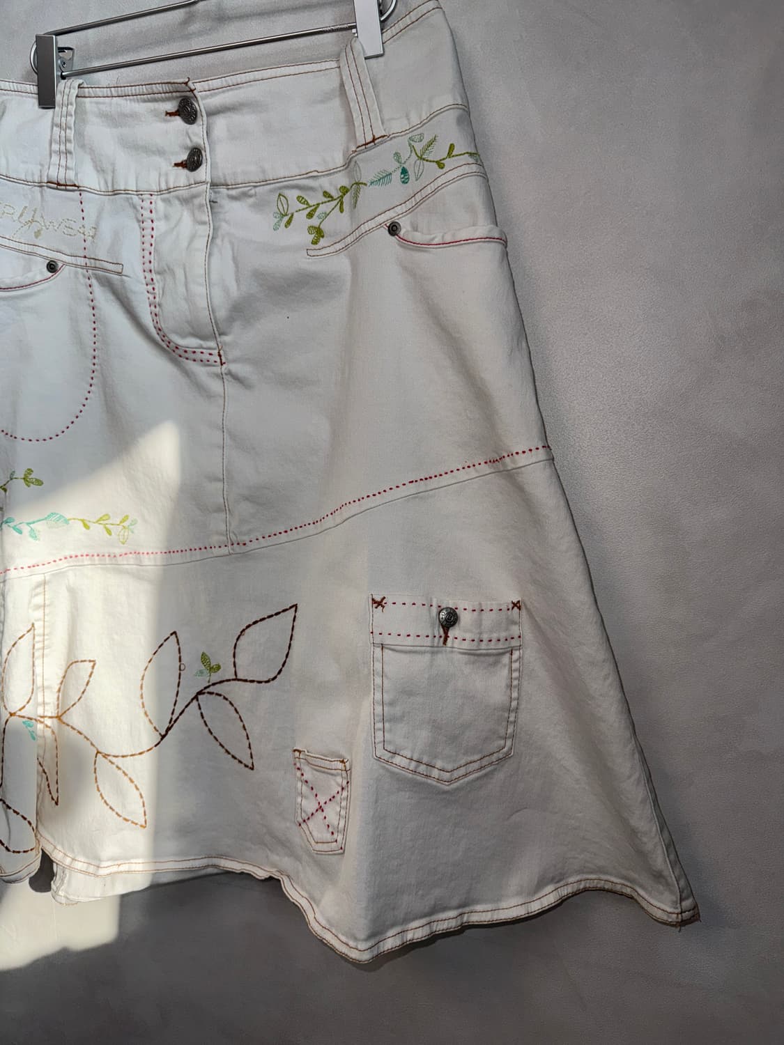 Oilily white bohemian flower pocket sk 상품이미지3