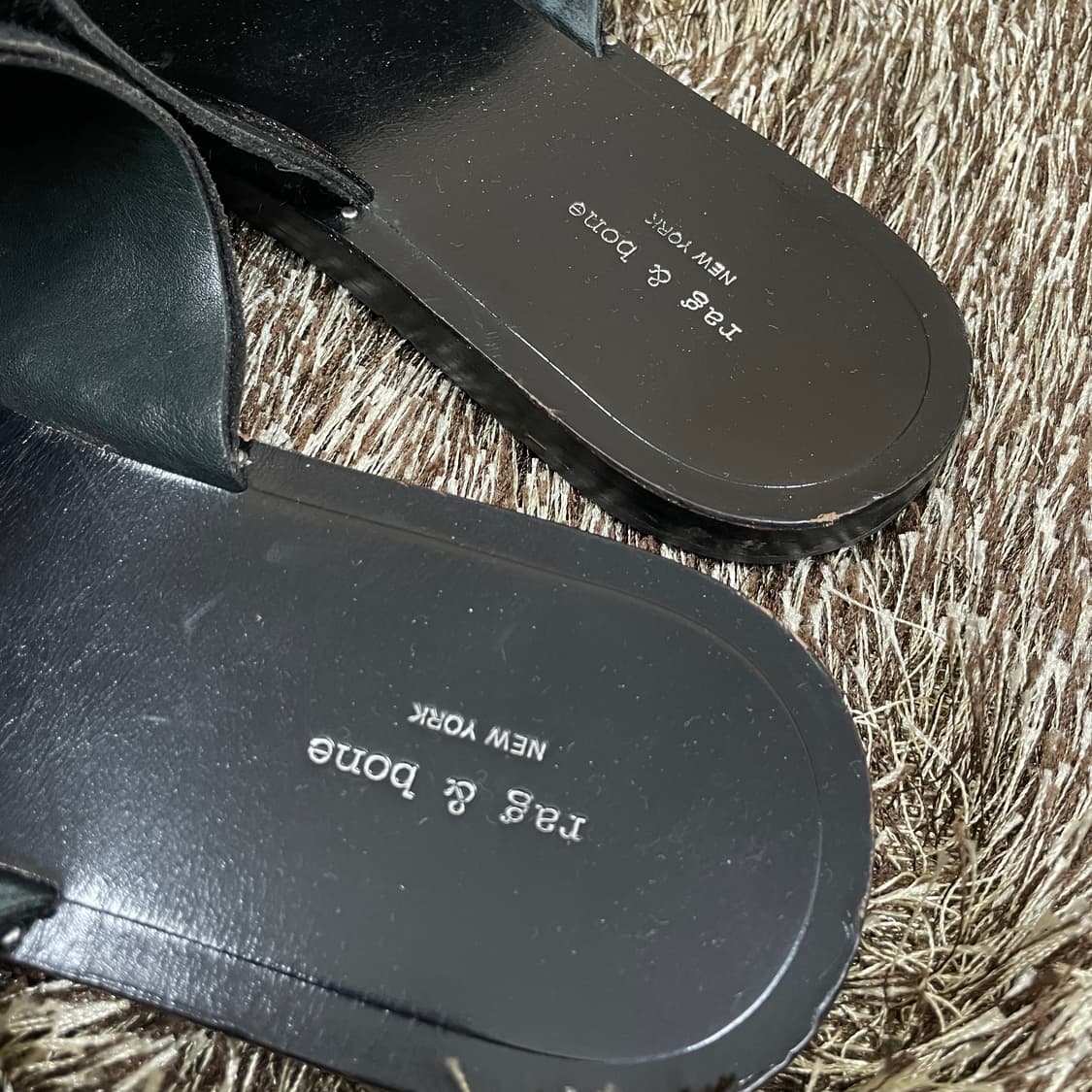 랙앤본 Rag & Bone 블랙 크로스 스트랩 샌들 36.5 상품이미지3
