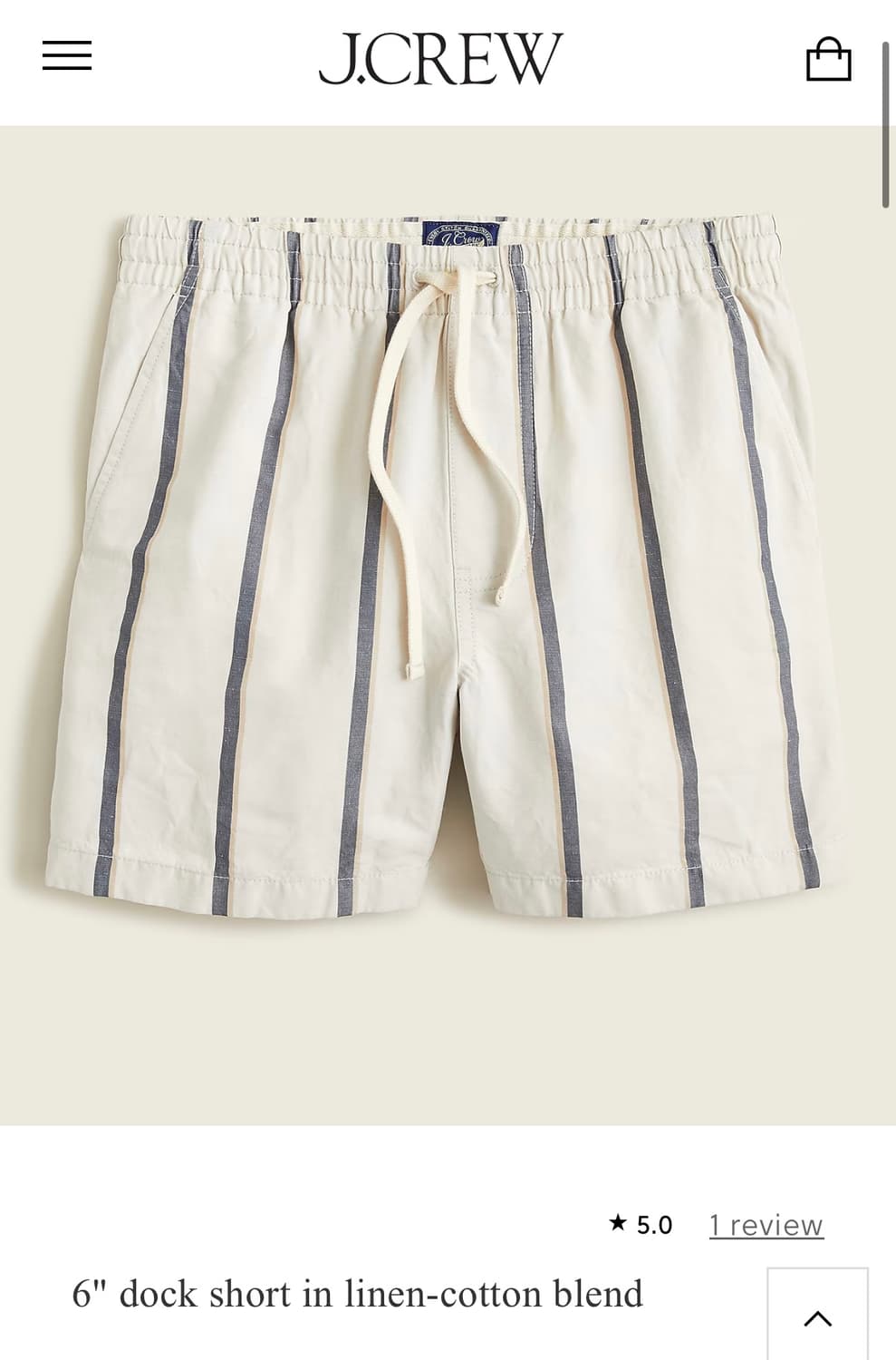J.Crew 제이크루 린넨 코튼 쇼츠 반바지 M 프렙스터 상품이미지2