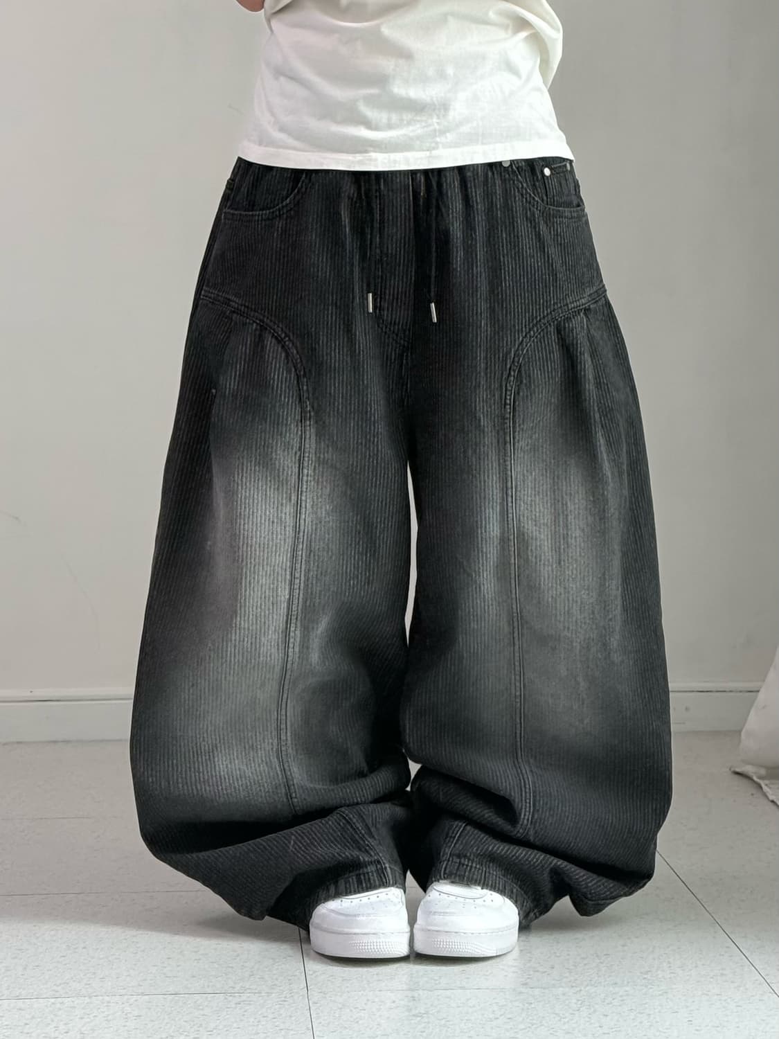 빈티지 스트라이프 벌룬 팬츠 상품이미지1