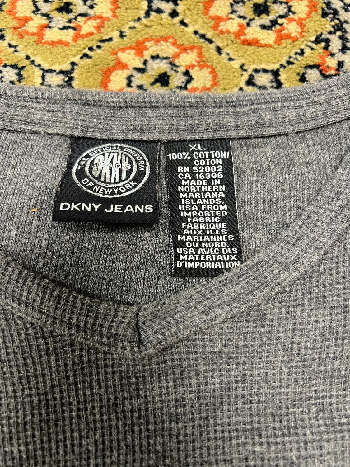 [XL] DKNY 브이넥 그레이 니트 상품이미지3