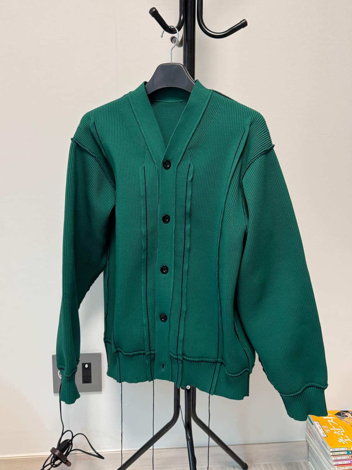 사카이 sacai 니트 가디건 그린 105 상품이미지1