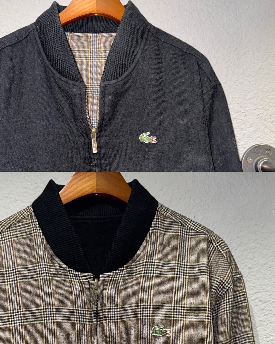 라코스테 리버시블 체크 블루종 상품이미지8