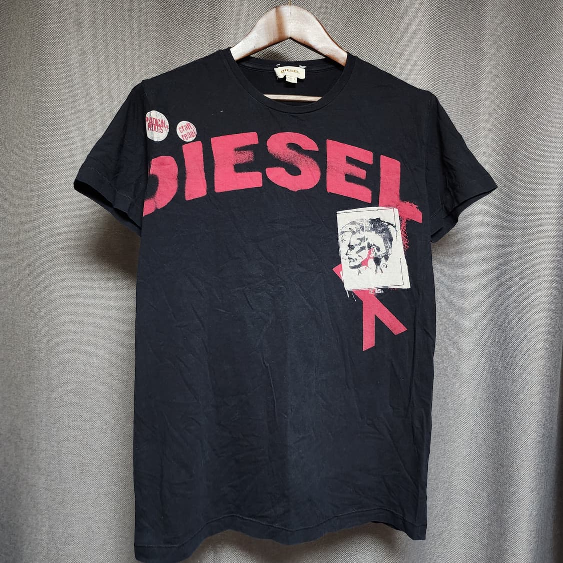 DIESEL Vintage 빅 로고 반팔티 상품이미지2
