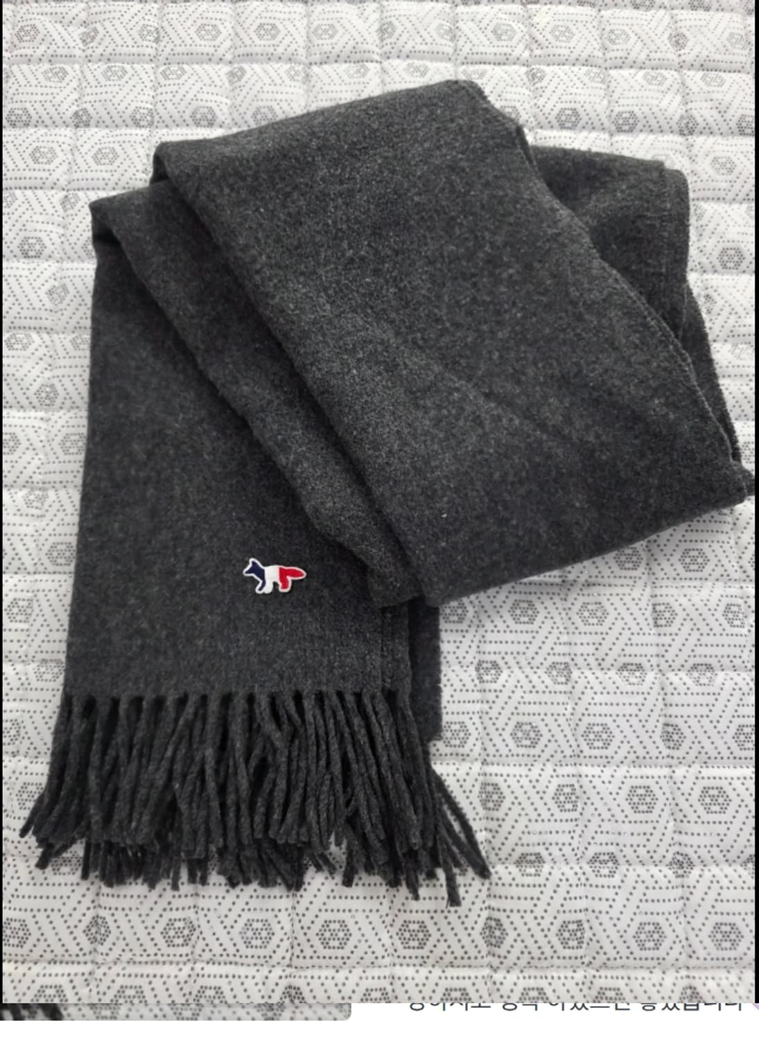 메종키츠네 트리컬러 폭스 머플러 상품이미지2