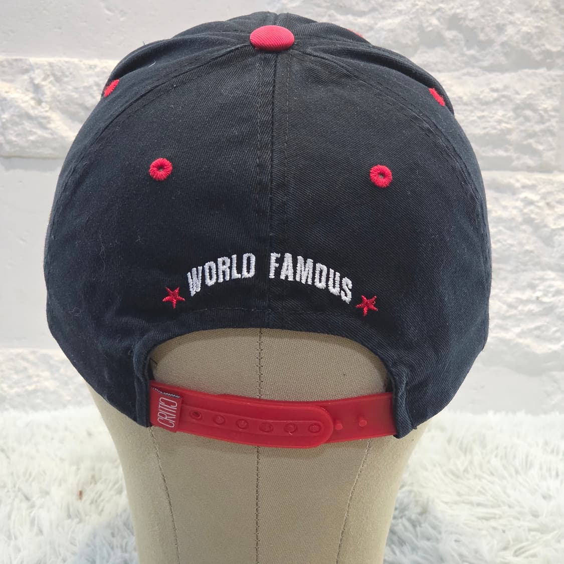 L7-7:크리틱 치킨 킬러 캡 블랙 레드 (56-59Free) 상품이미지5