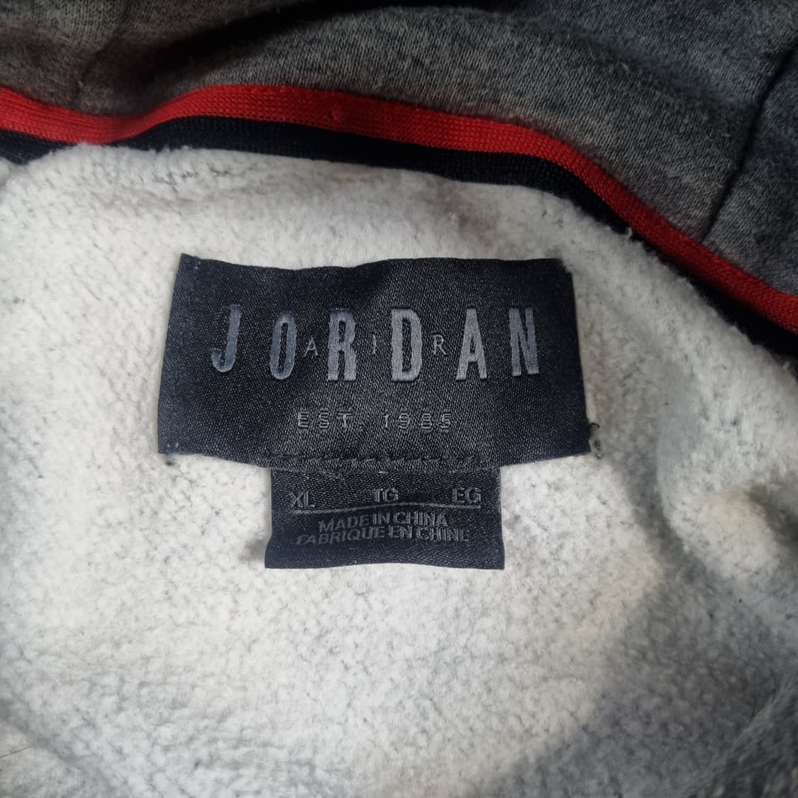 나이키 조던 점프맨 회색 후드 티셔츠 xl 110 빅사이즈 빈티지 상품이미지5
