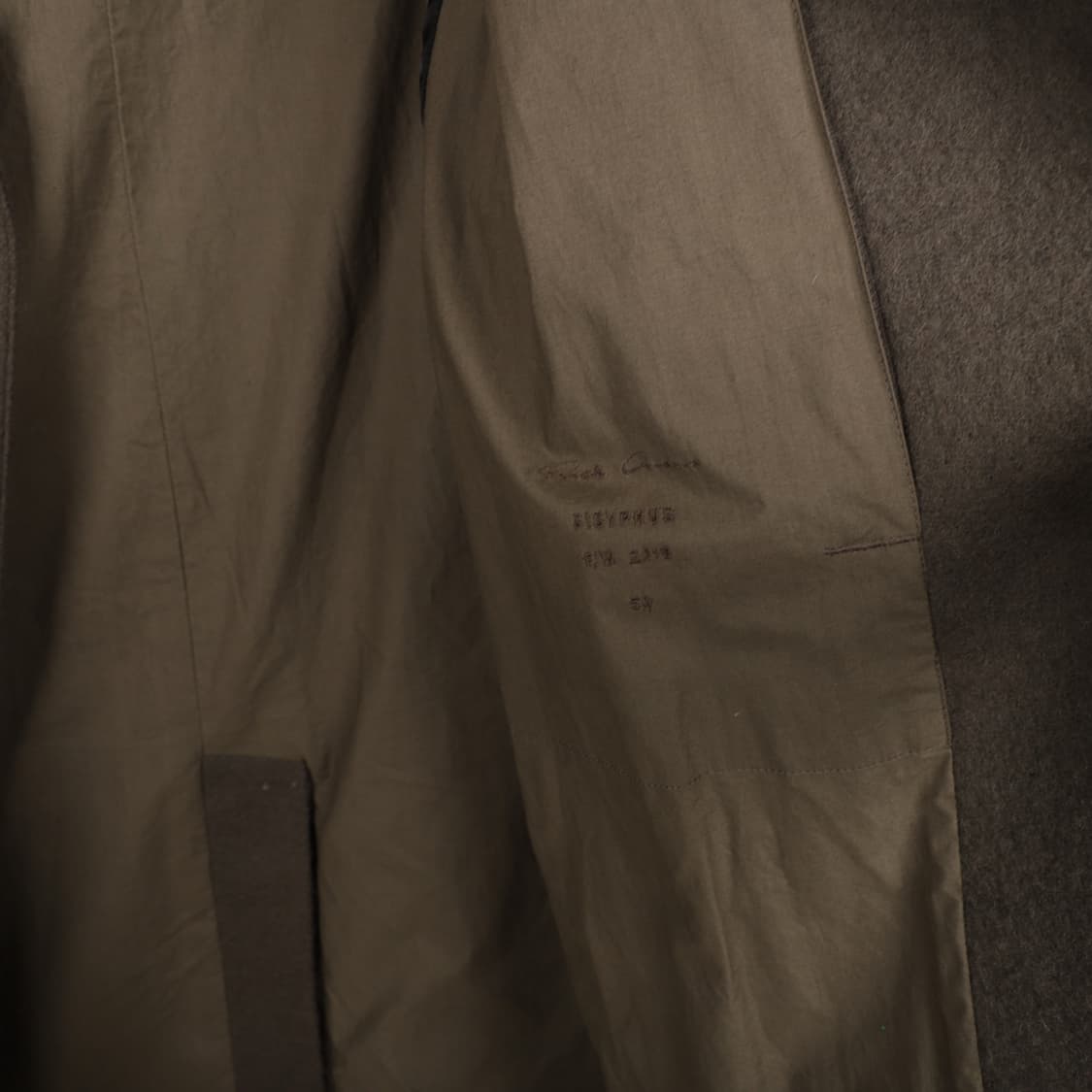 50 / Rick Owens 릭오웬스 몰리노 사선 집업 코트 상품이미지8