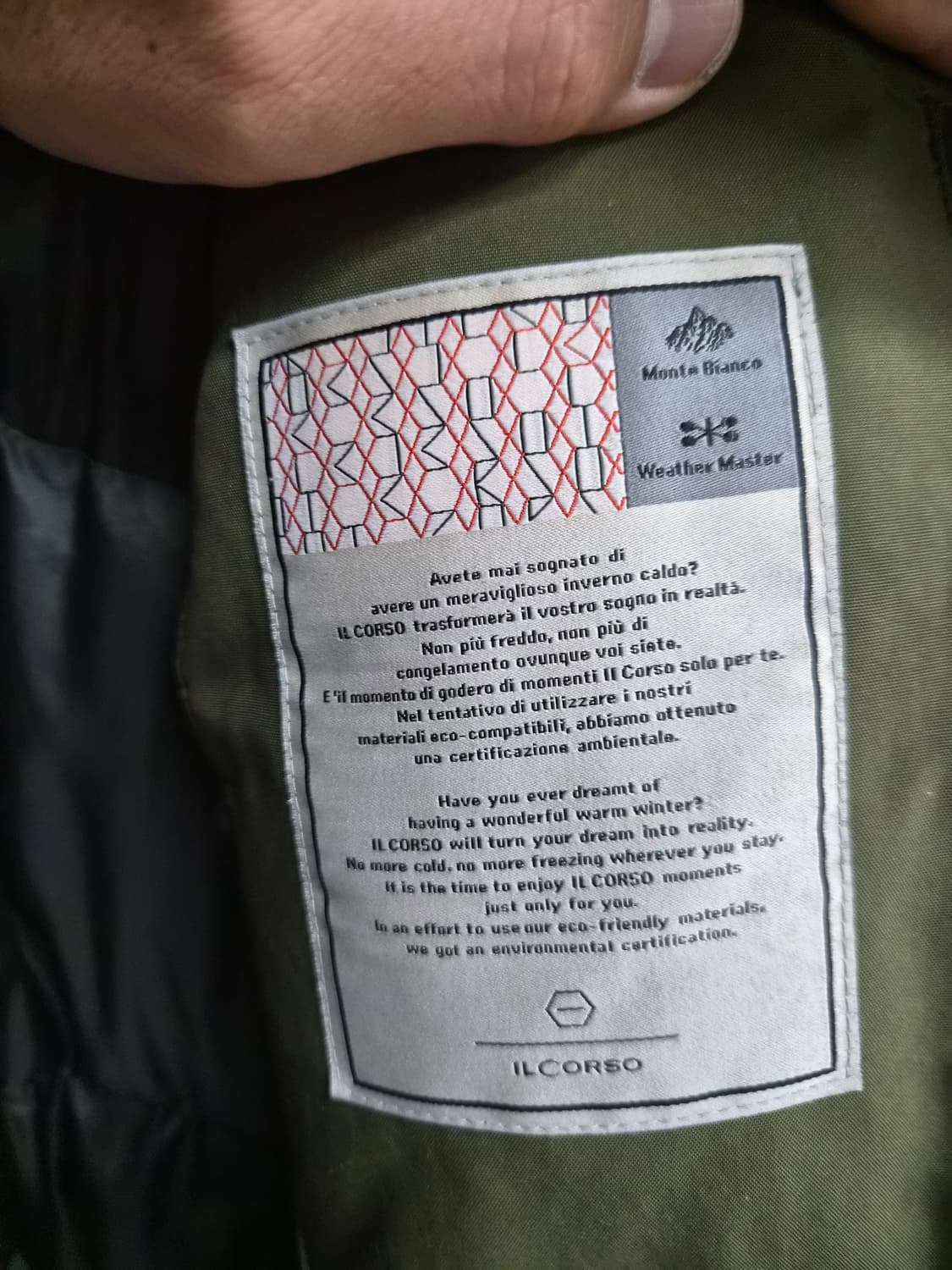 105) 일꼬르소 웨더 마스터 덕다운 패딩 팝니다 상품이미지4