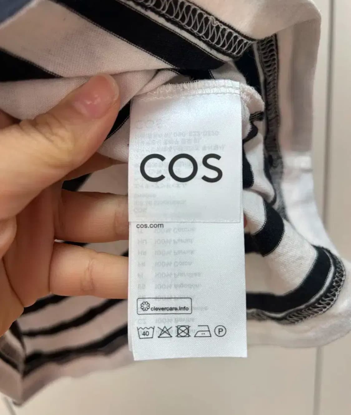 COS 스트라이프 긴팔 티셔츠 S 상품이미지4