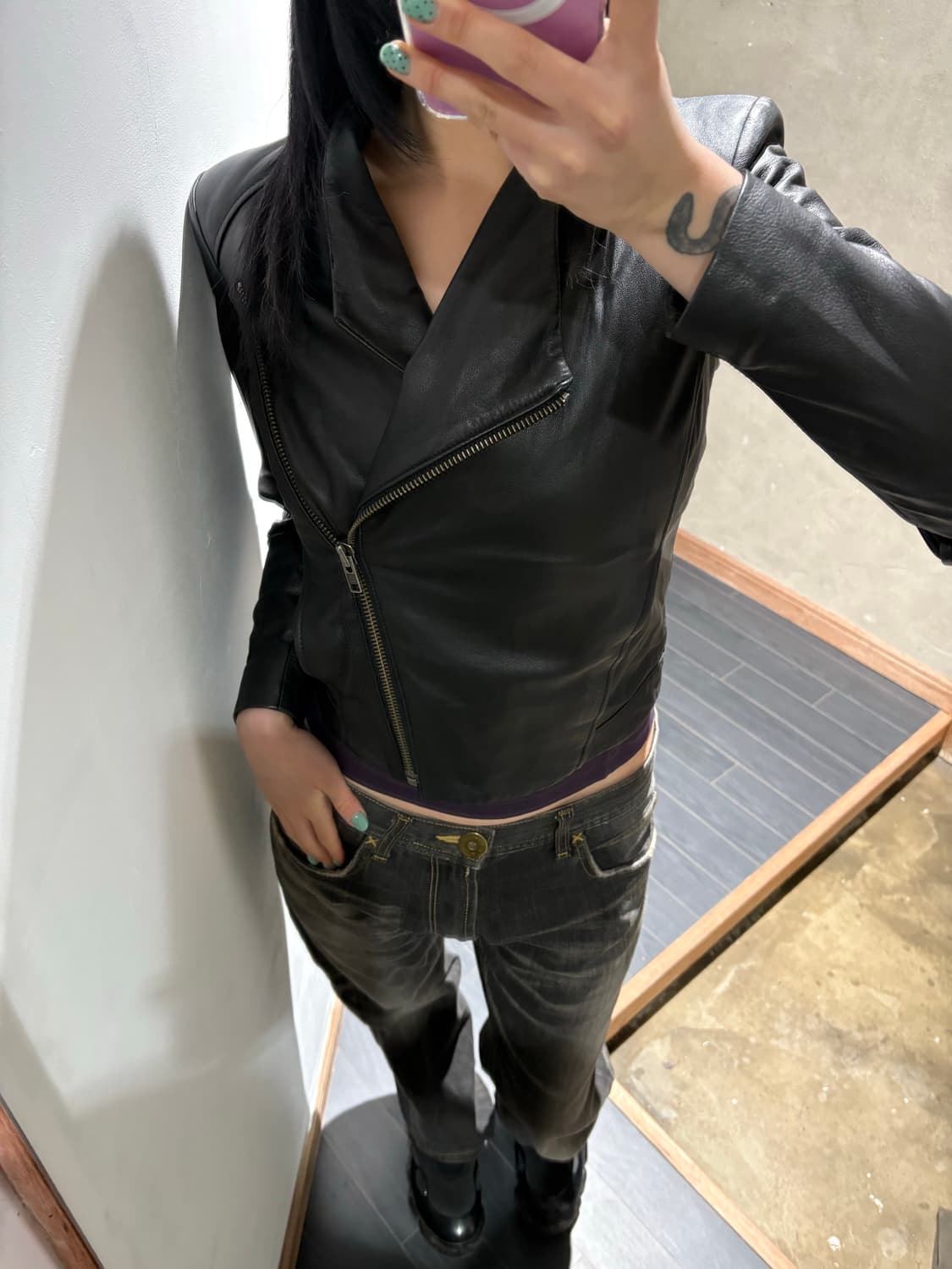 헬무트랭 램스킨 라이더자켓 상품이미지4