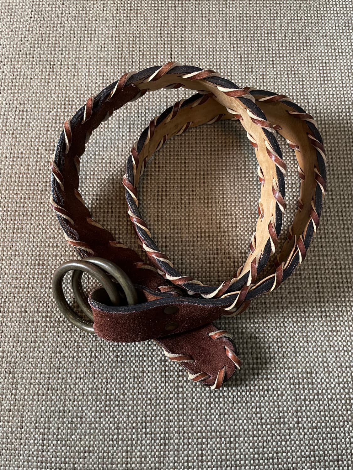 네펜데스 더블 링 레더 벨트 상품이미지1