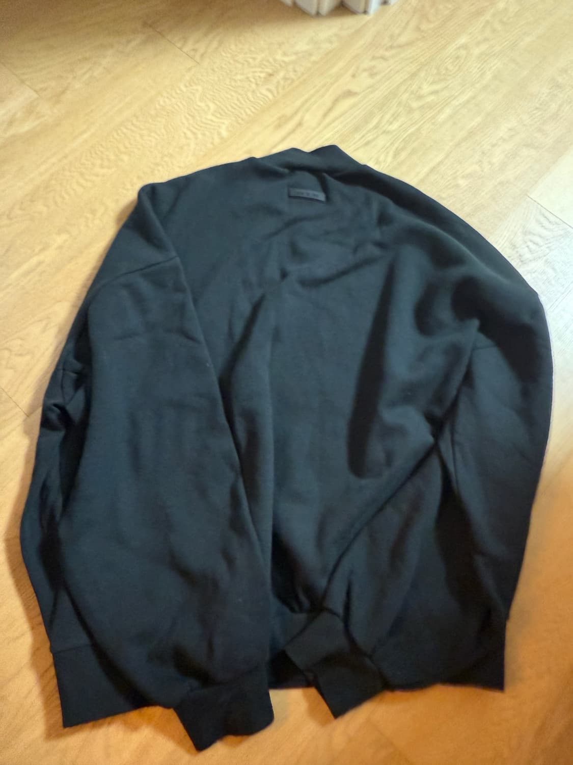 Fear of God 에센셜 블랙 스웻셔츠 XL 상품이미지3