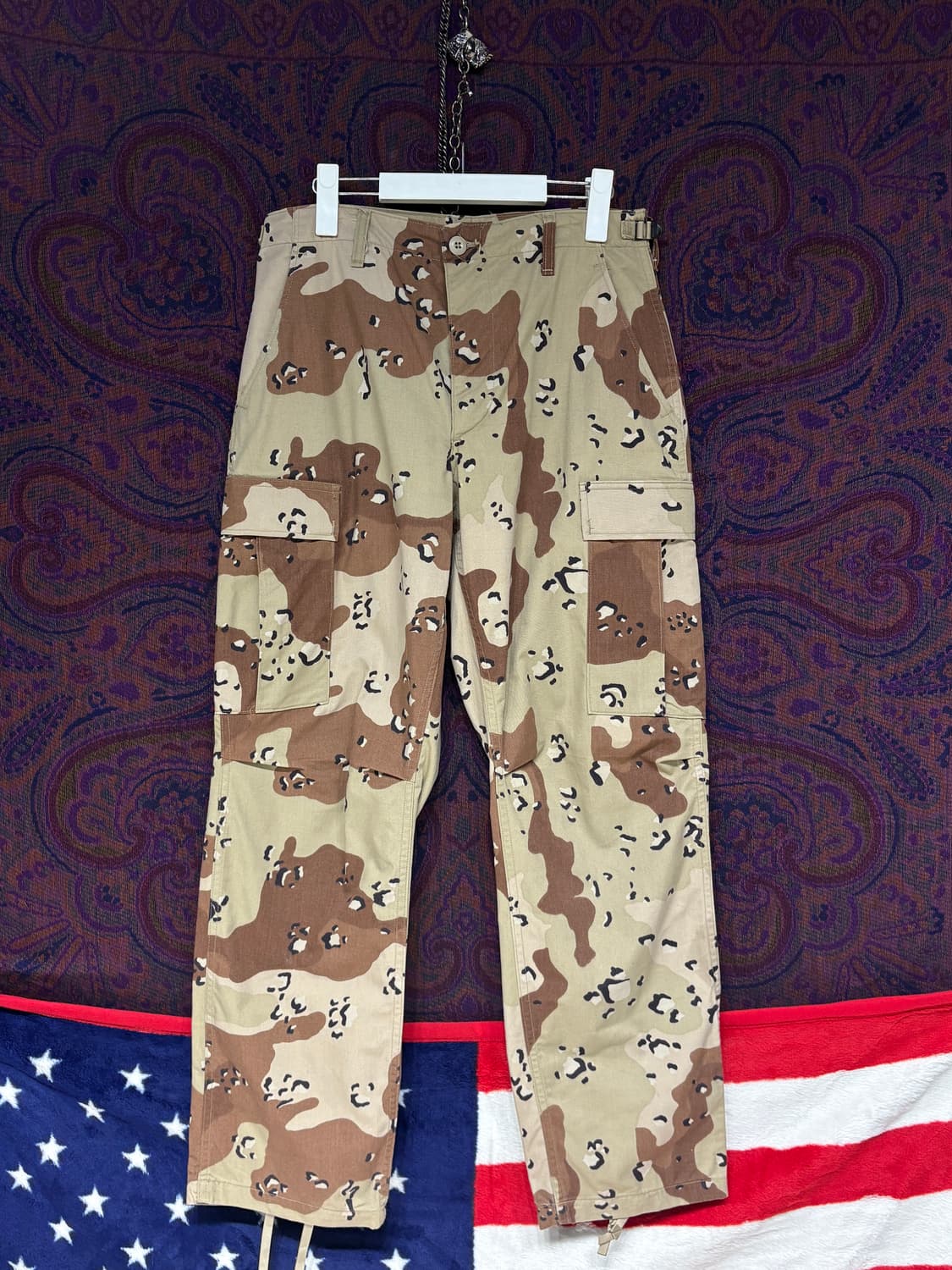 90's 미군 초코칩 사막카모 카고팬츠 상품이미지1