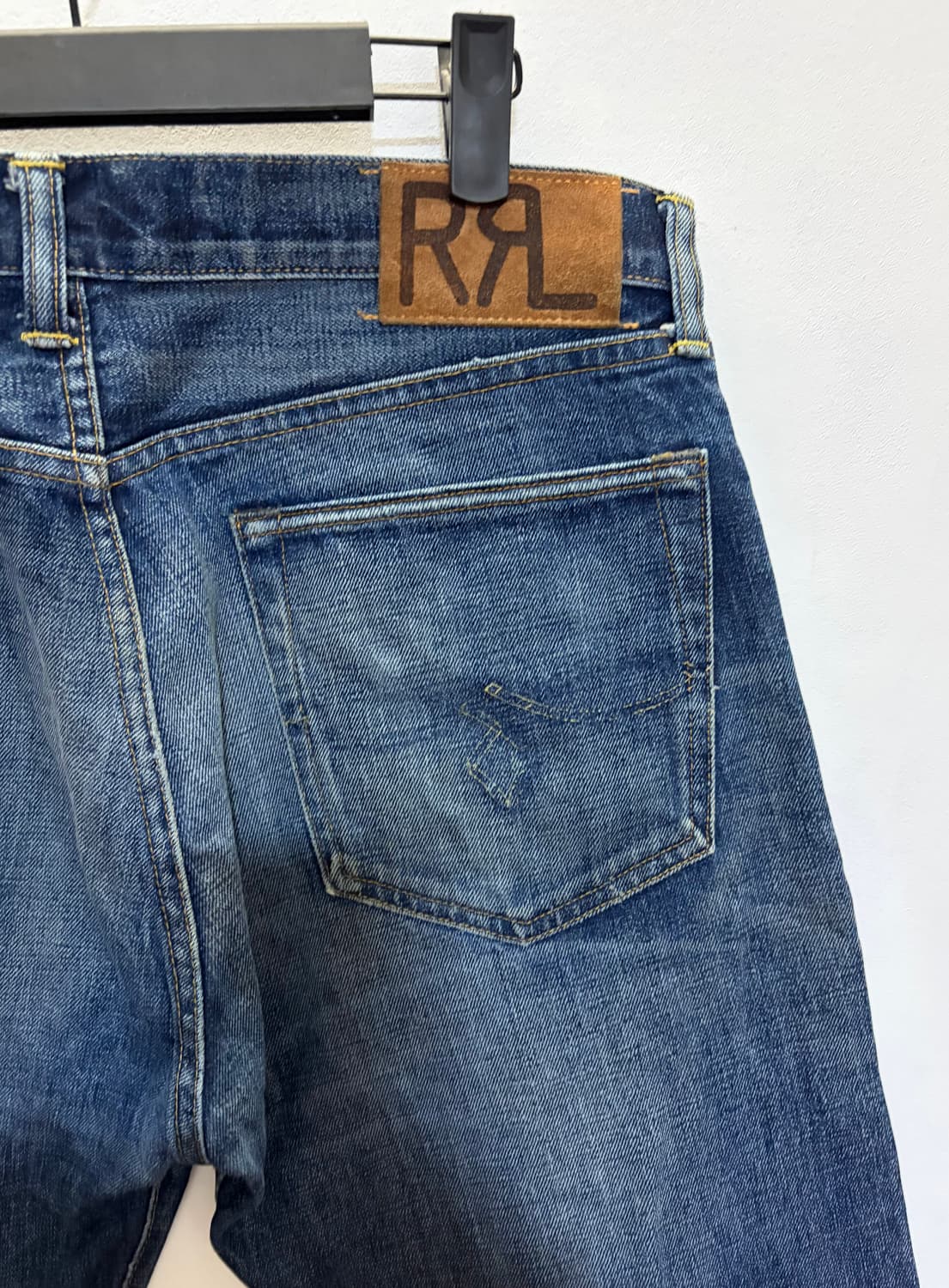 RRL 더블알엘 로우 스트레이트 셀비지 데님 32 상품이미지3