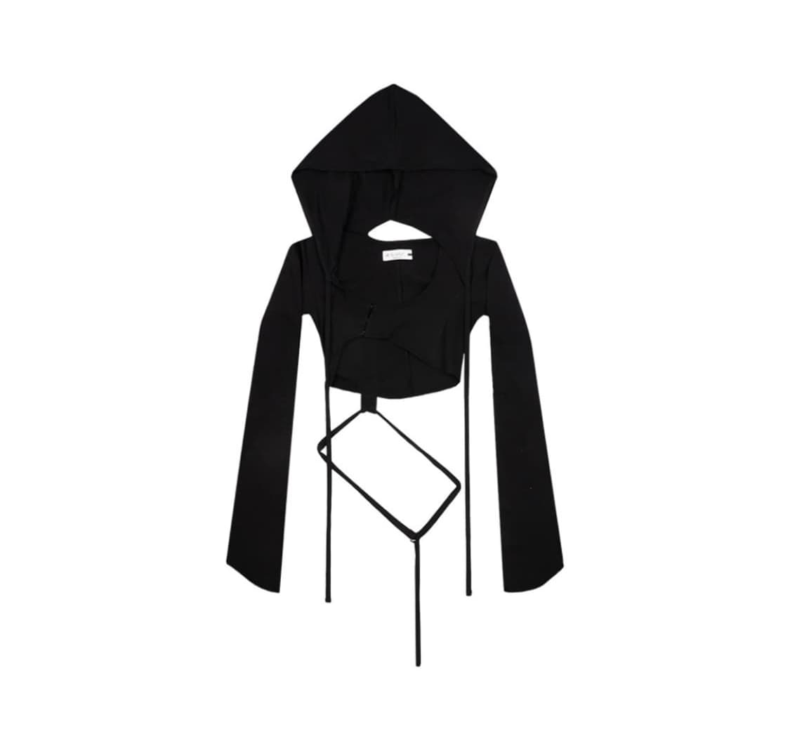 에이시넥틱스 후드 가디건 블랙 m aesynctx 볼레로 상품이미지1