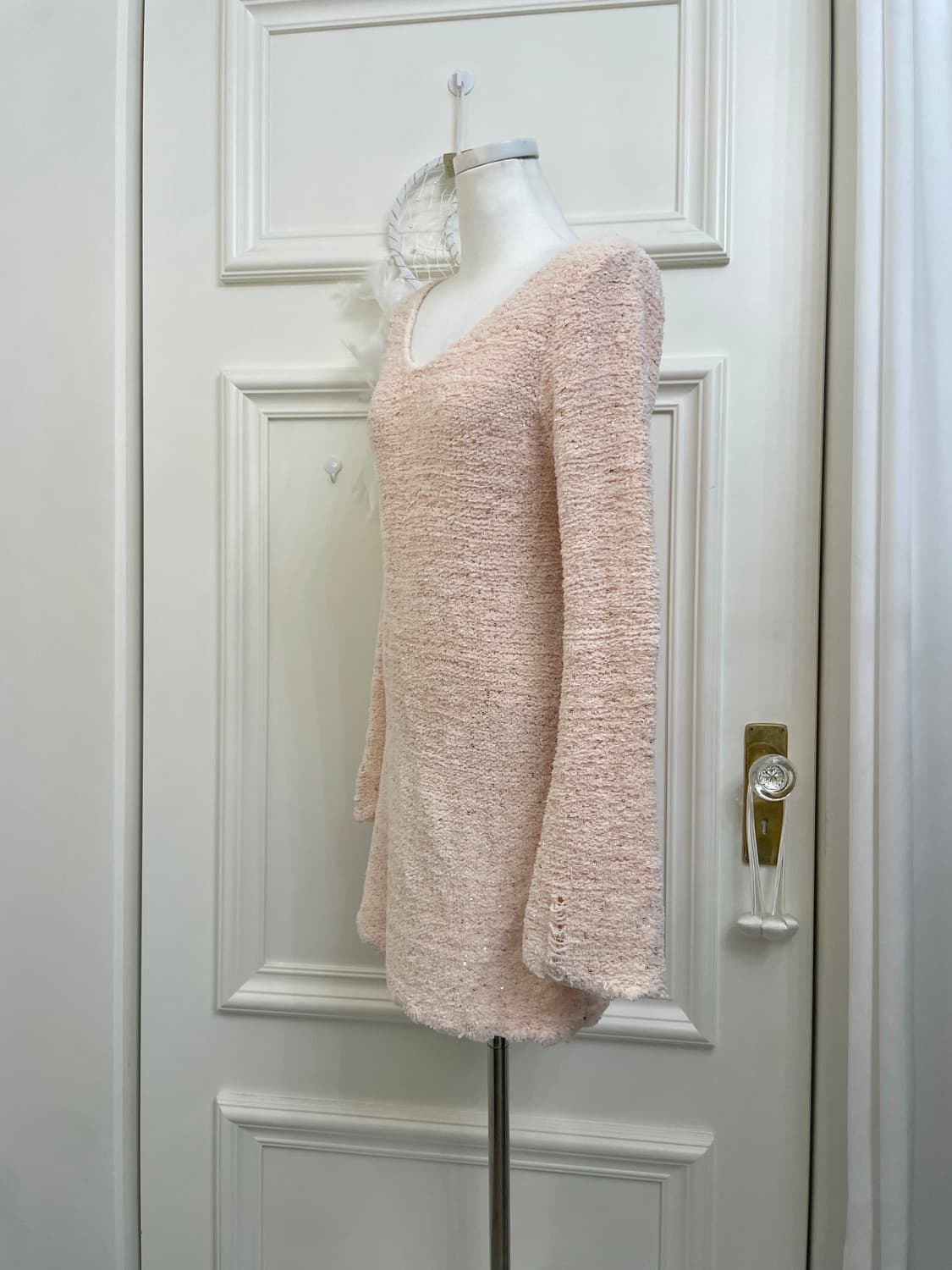 SNIDEL sheer pink glitter point cozy min 상품이미지2
