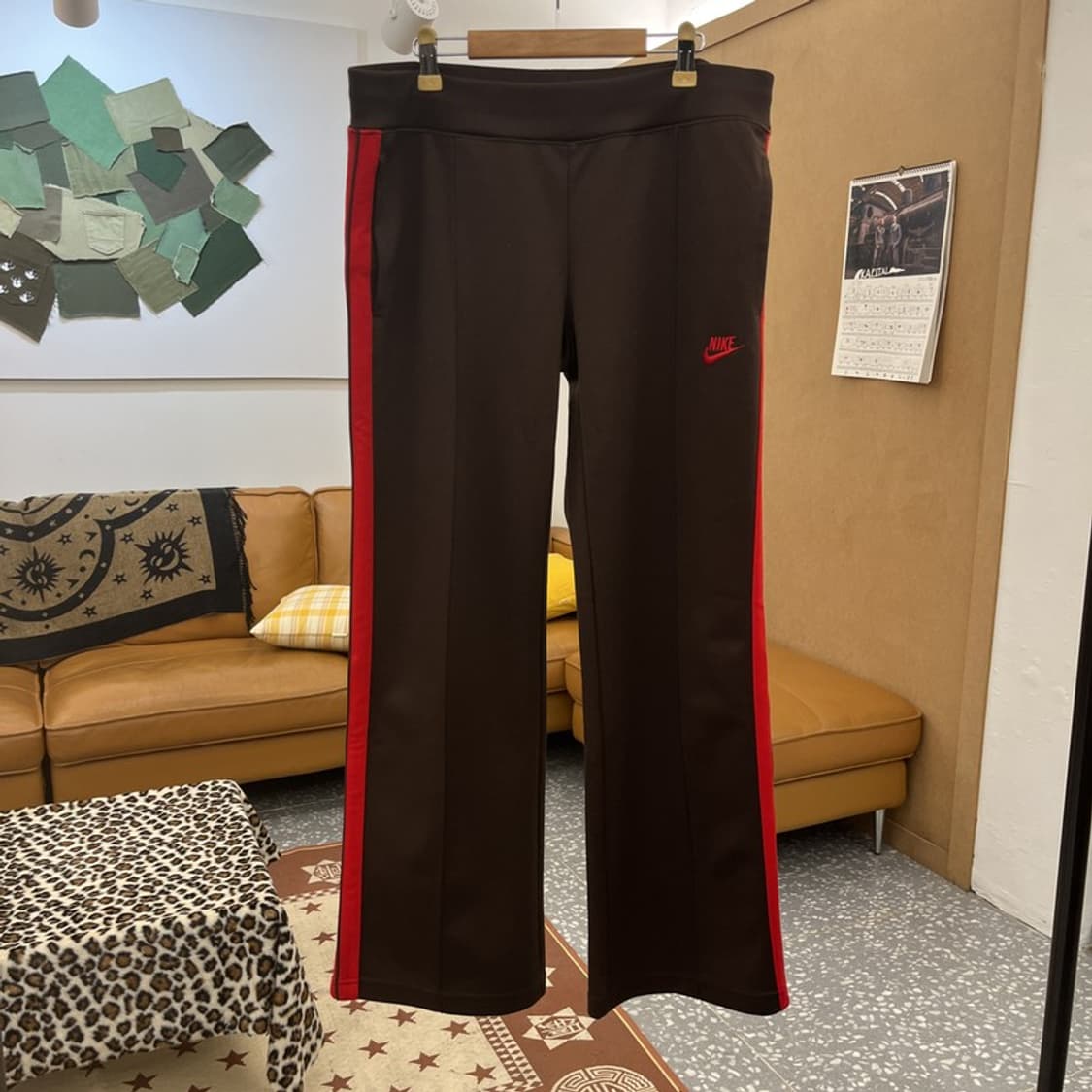 나이키 올드스쿨 레트로 Y2K 브라운레드 트랙팬츠 XL C09768 상품이미지3