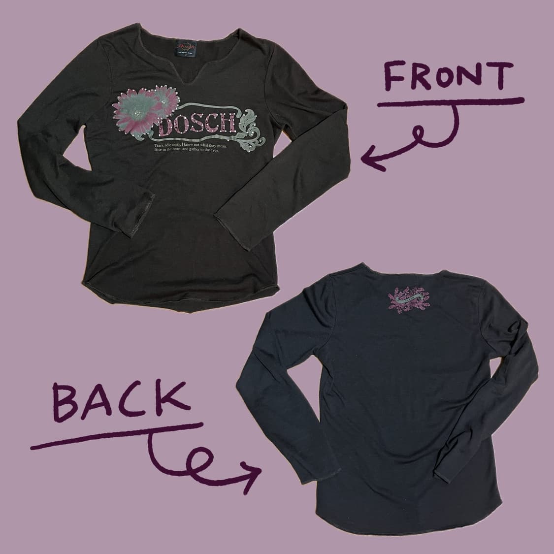 Y2k 슬림핏 브라운 그래픽 티셔츠 상품이미지2