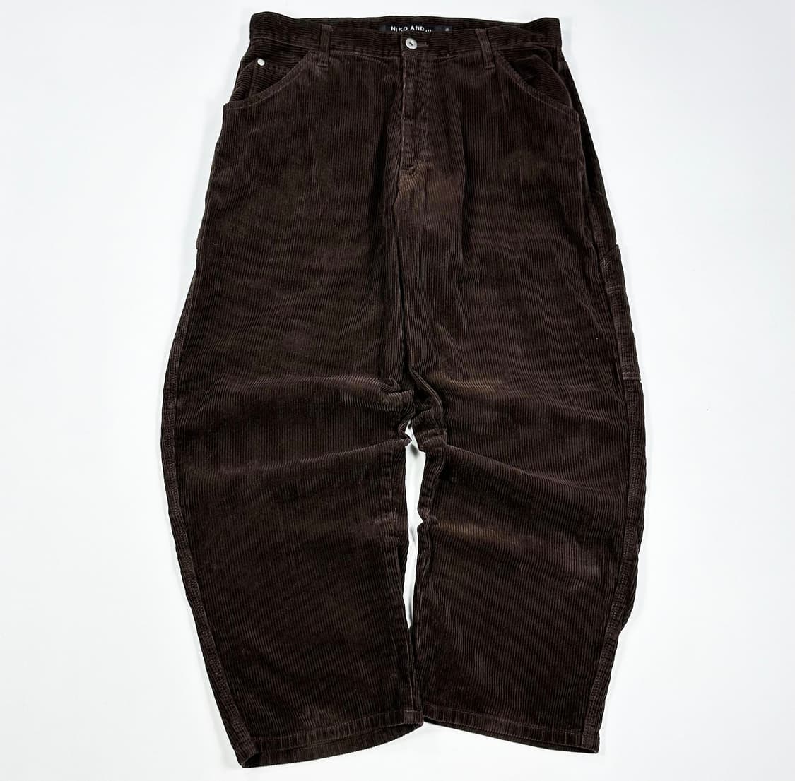 32 니코앤드 와이드핏 코듀로이 팬츠 다크브라운 상품이미지2