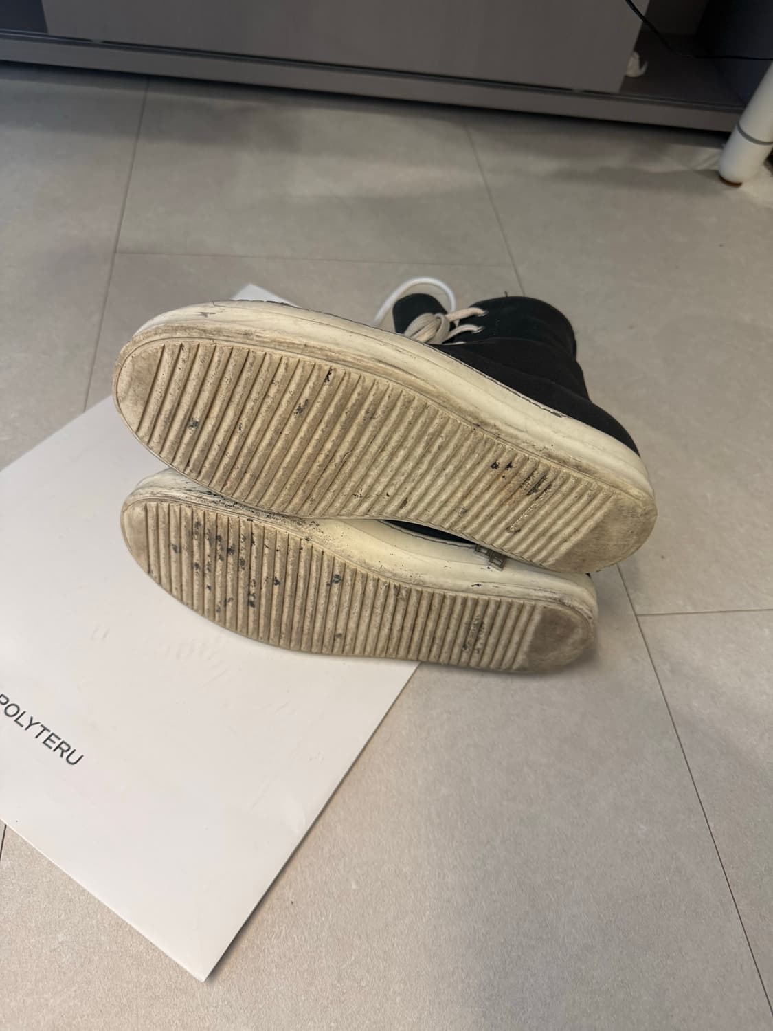 릭오웬스 다크쉐도우 라몬즈 하이 42.5 상품이미지2