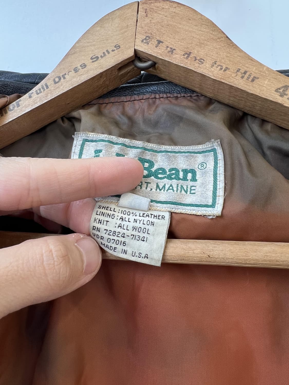 L.L.Bean Leather Flight Jacket 상품이미지8
