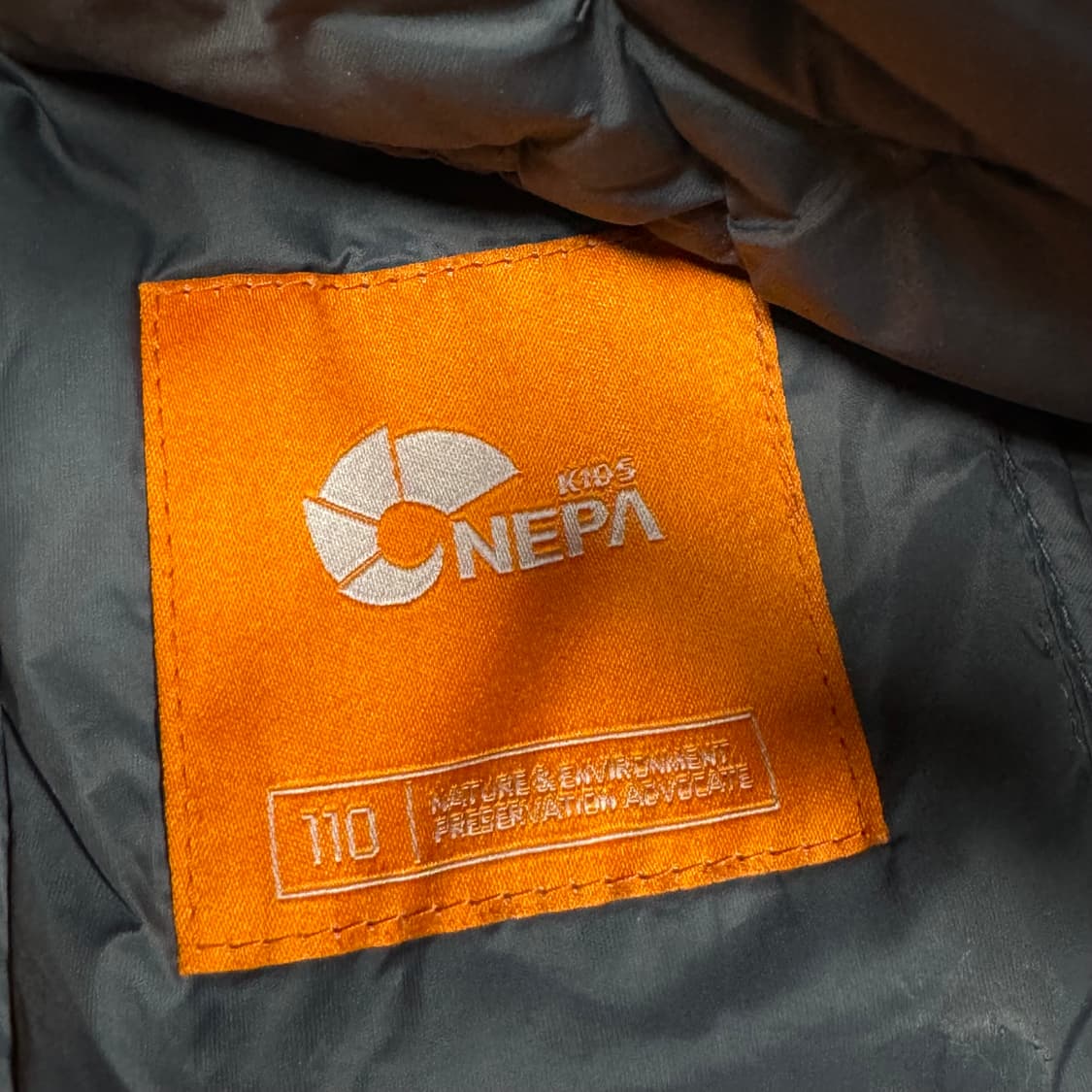 (바배) 네파키즈 배색 패딩 상품이미지3