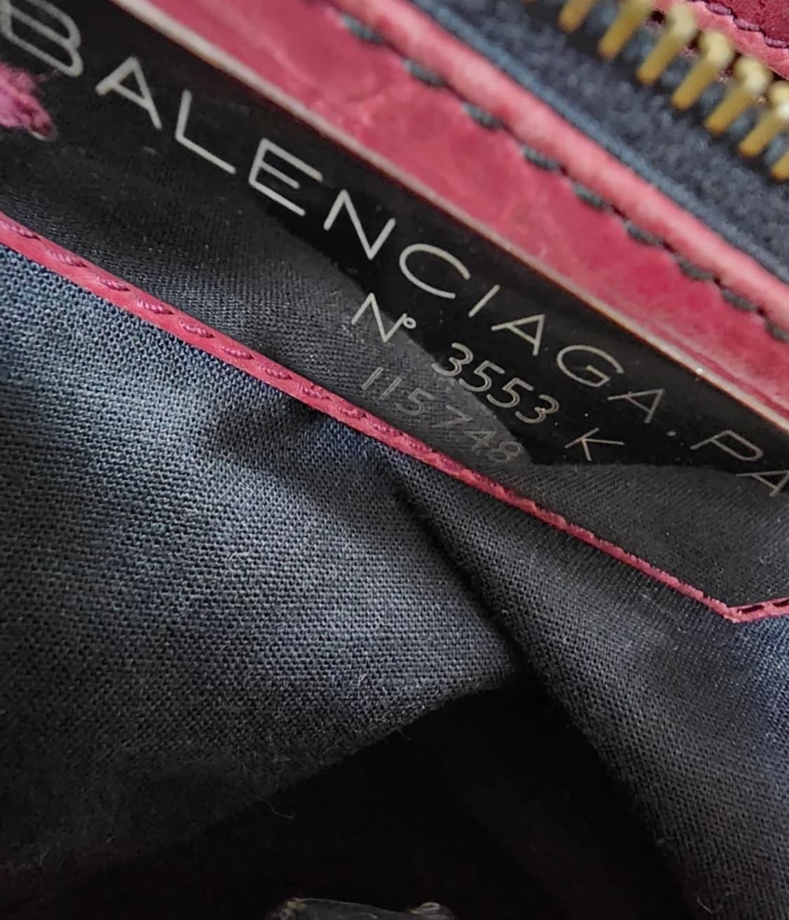 발렌시아가 모터백 시티백 버건디 상품이미지5