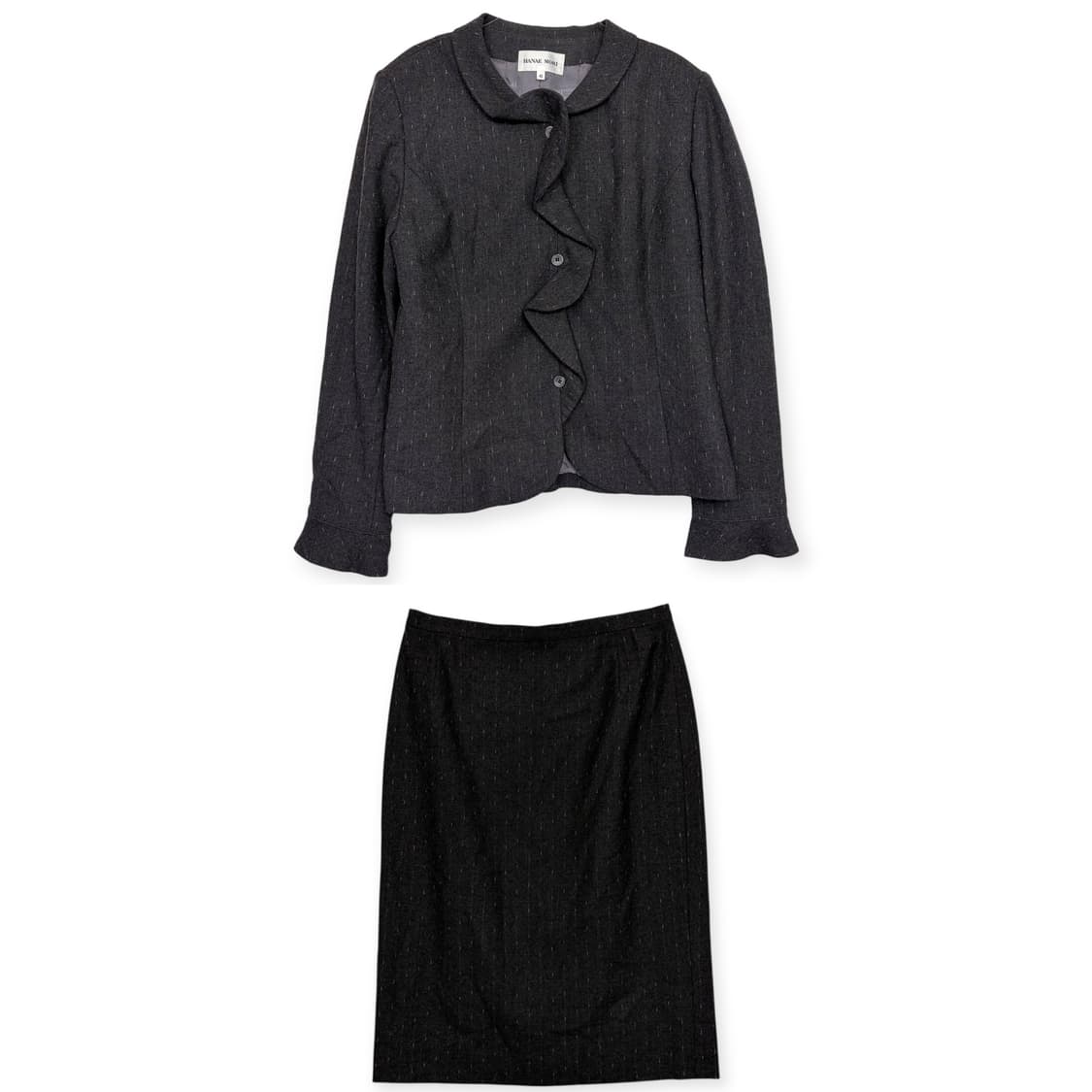 Hanae mori 하나에 모리 투피스 셋업 자켓 블레이저 스커트 치마 상품이미지1