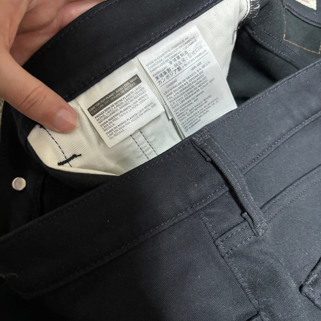 34 리바이스511 슬림스트레이트 블랙진 상품이미지4