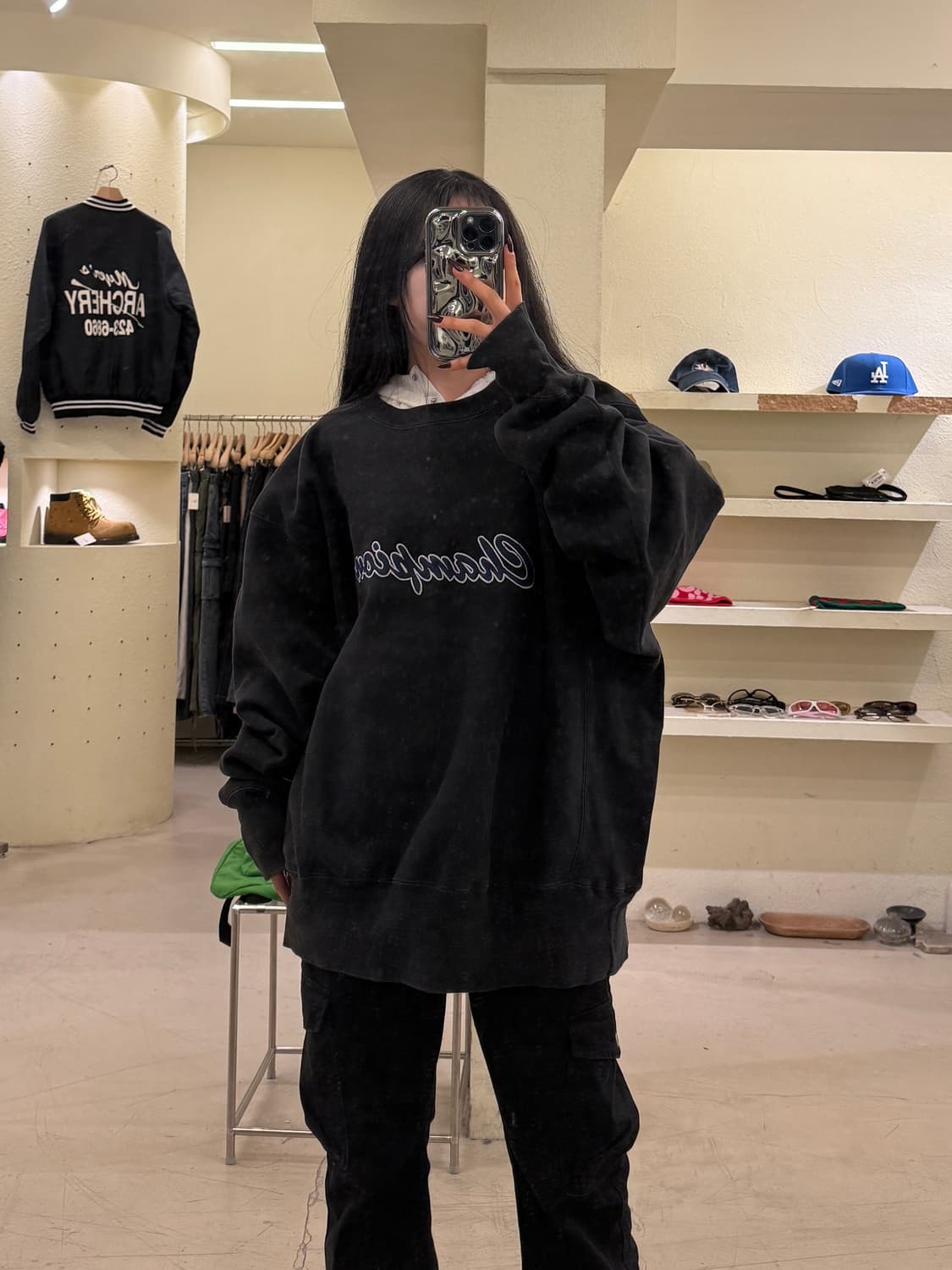 챔피온 리버스위브 스크립트 로고 맨투맨 U1111 상품이미지1