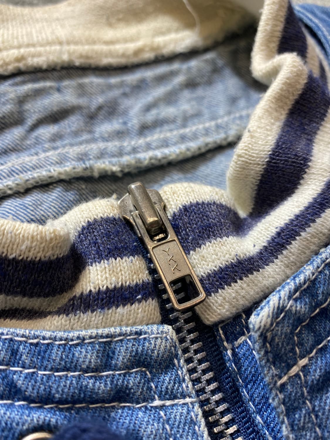 [F] 90s Vintage 빈티지 데님 집업 봄버자켓 상품이미지4