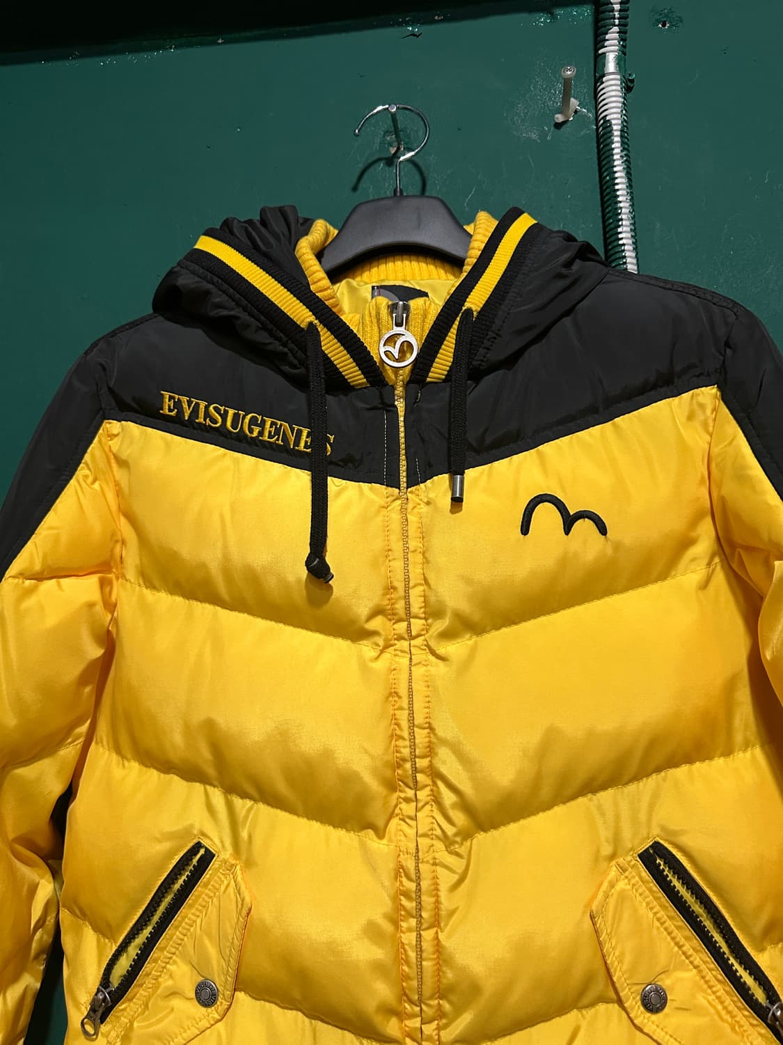 에비수 크롭패딩 옐로우 L 상품이미지2