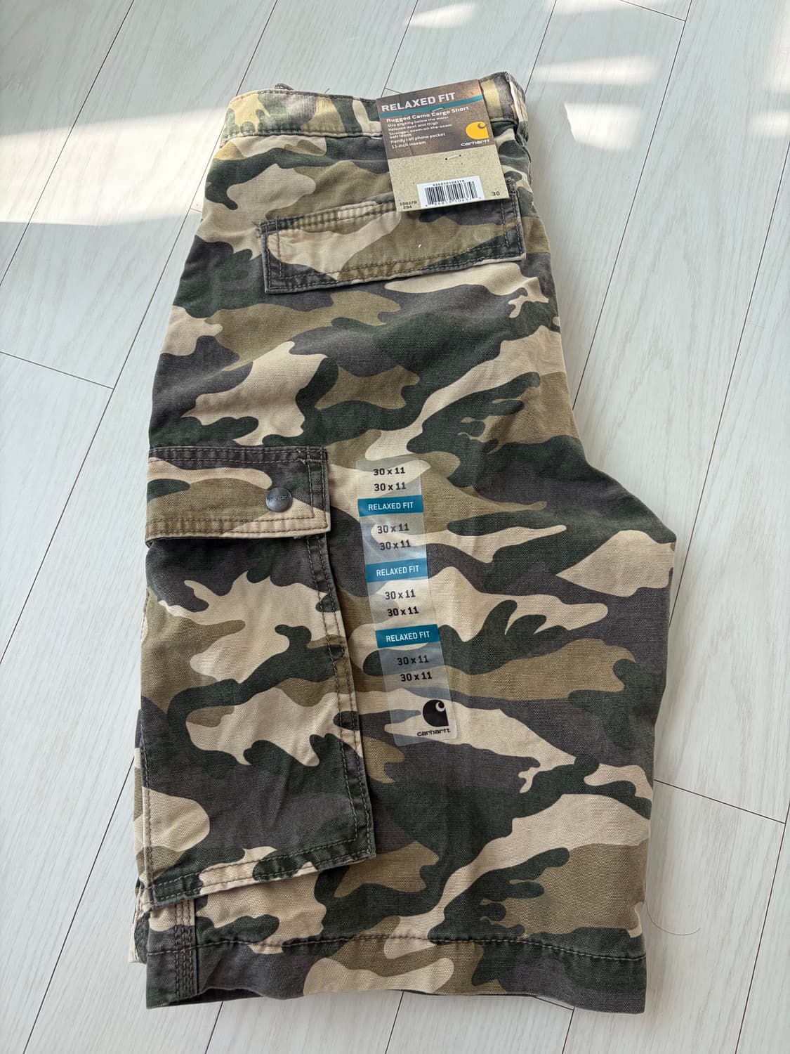 [새상품]칼하트 카모 반바지 상품이미지2