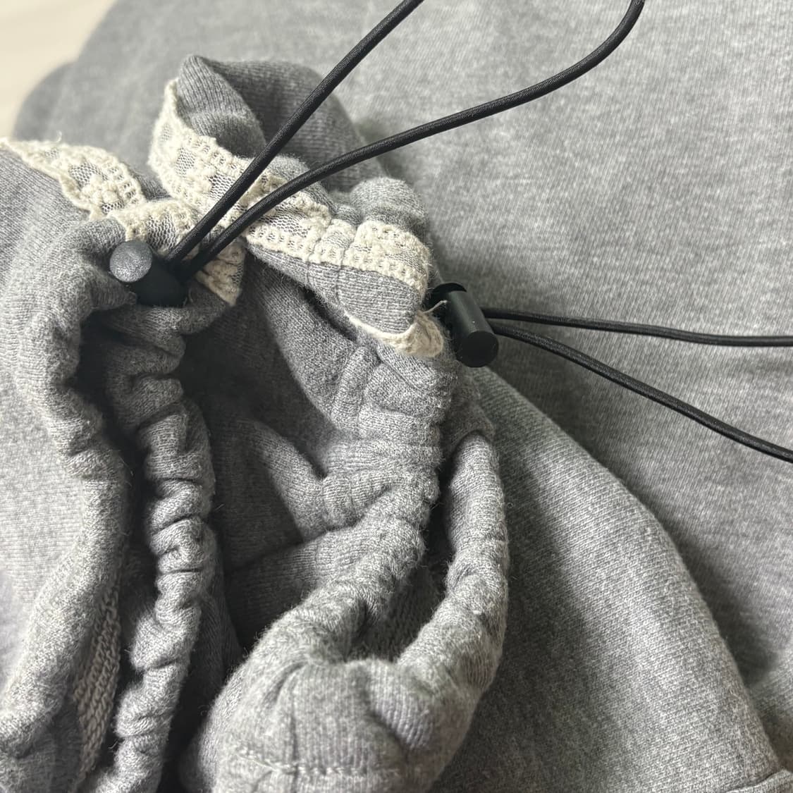 락케이크 레이스 조거팬츠 그레이 s 상품이미지3