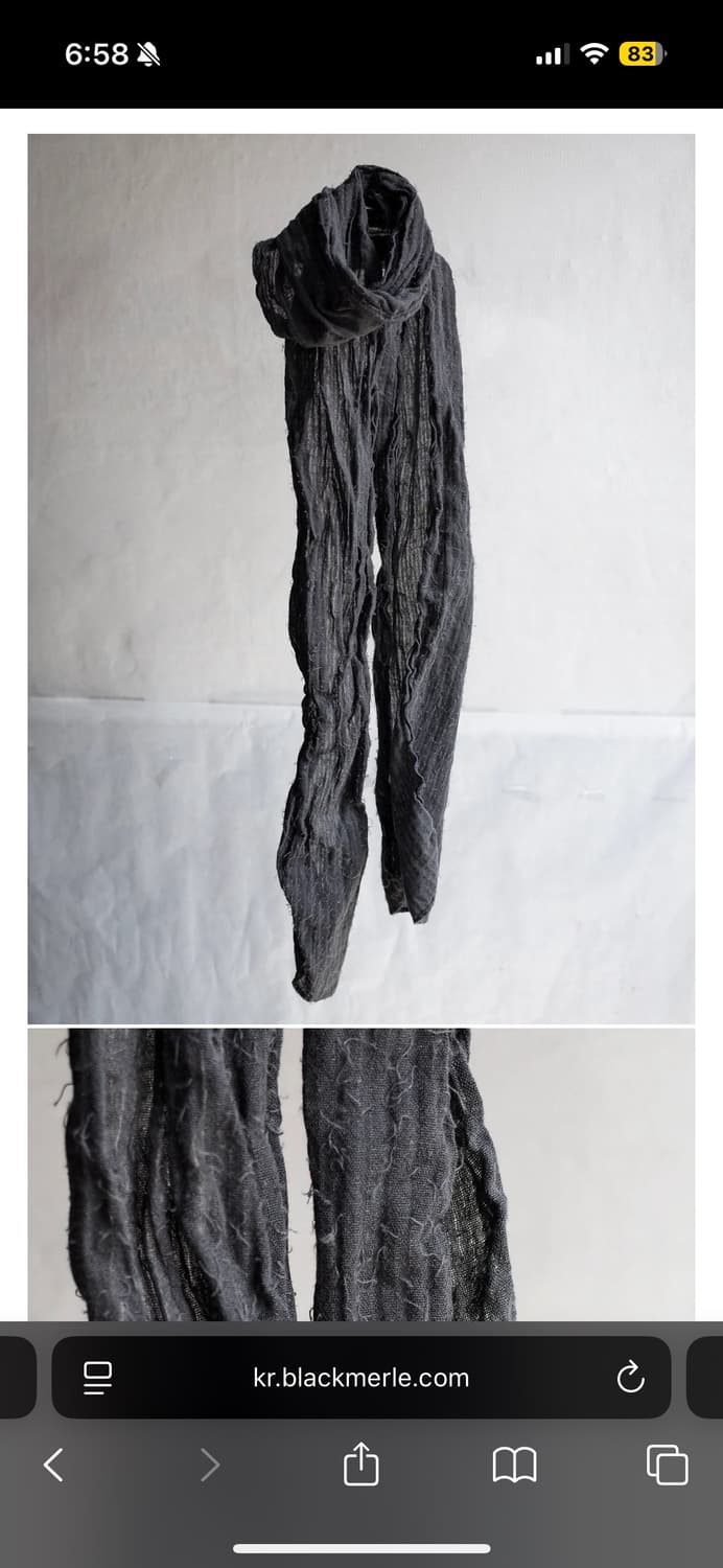 블랙멀(blackmerle) 엔도 스카프(그레이) 상품이미지2