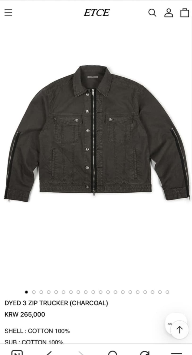 ETCE 3 zip trucker jacket 상품이미지1