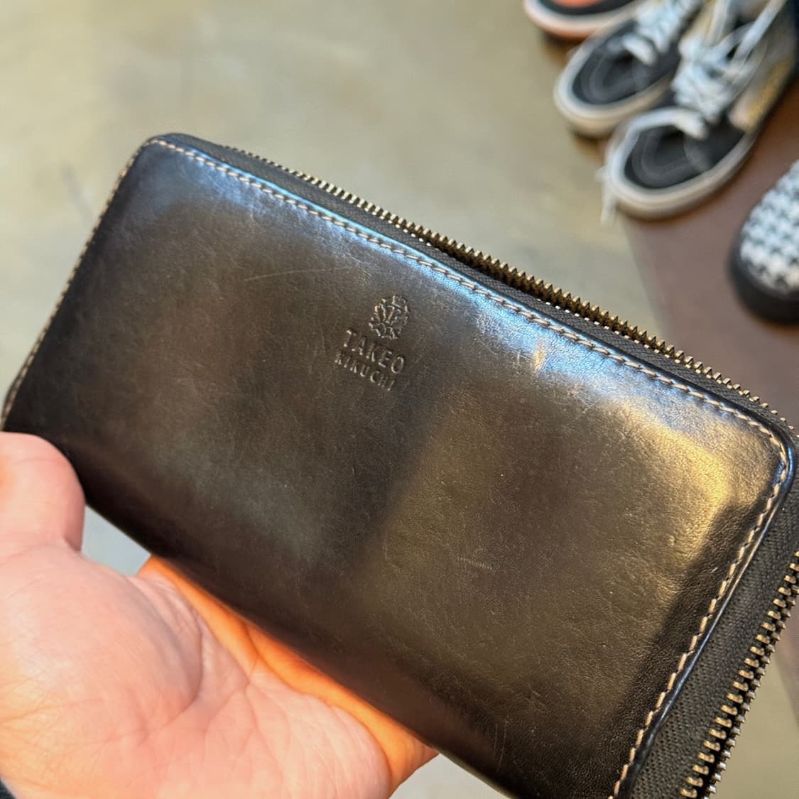 타케오 키쿠치 이탈리아 천연가죽 레더 장지갑 상품이미지3