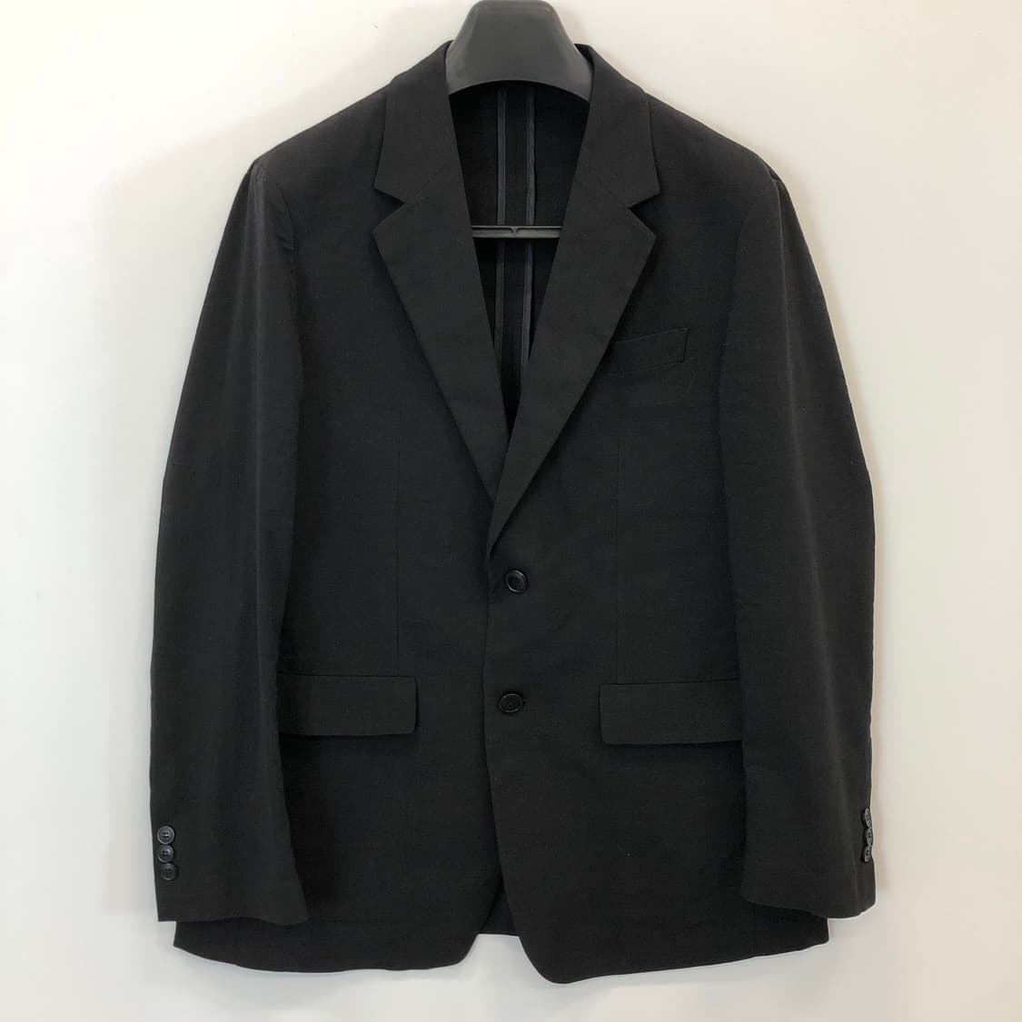 지오지아 코튼혼방 경량 블랙자켓 100 상품이미지1